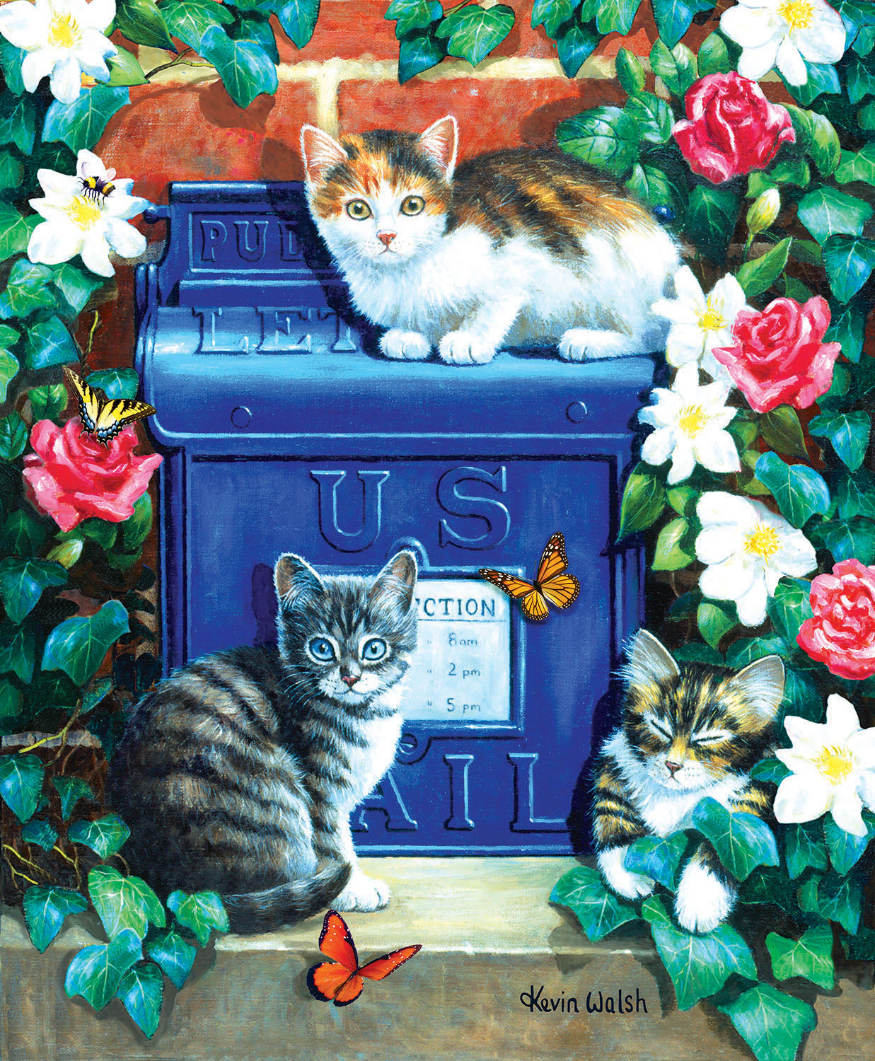 Mail Box Kittens - 1000 Piece Jigsaw Puzzle
