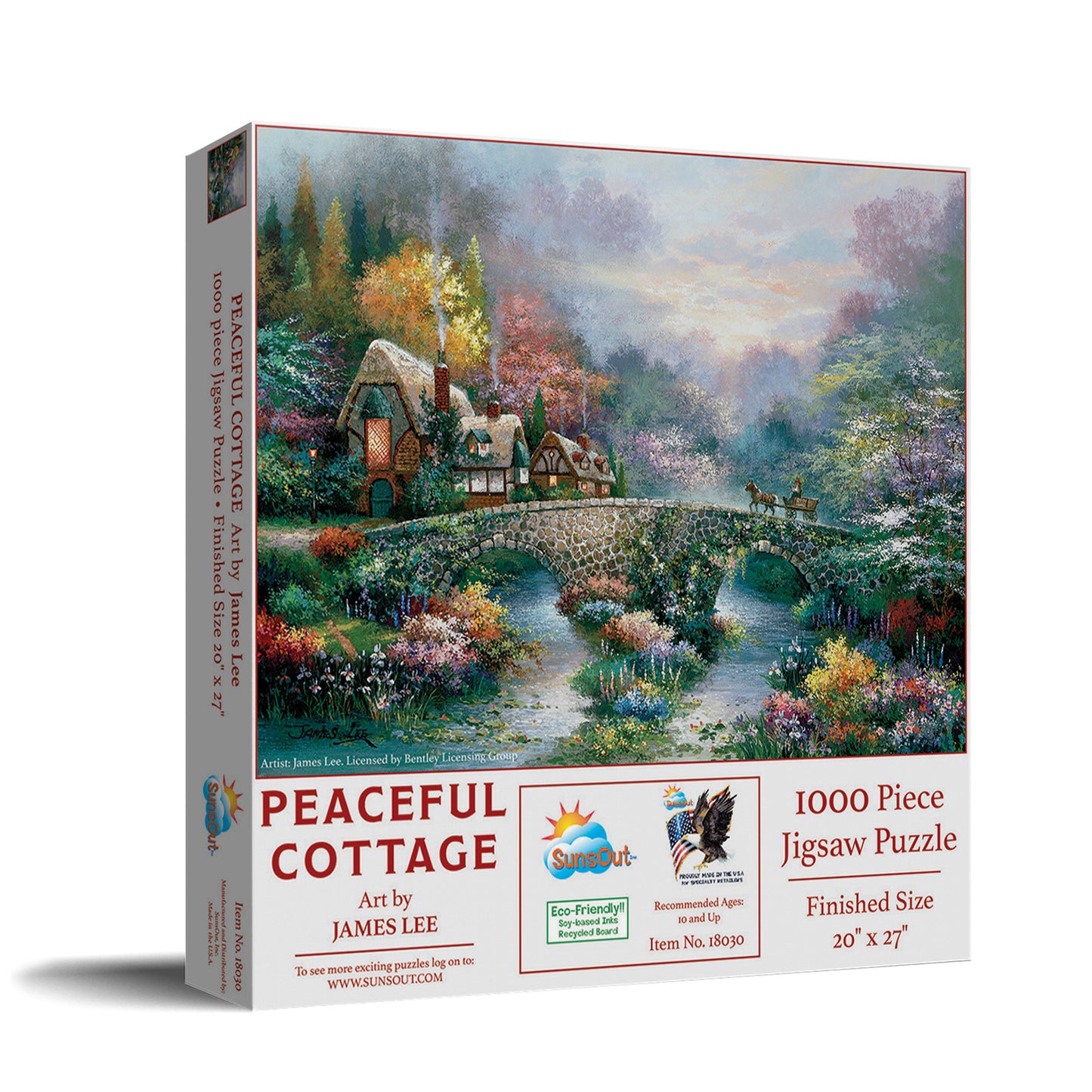 Peaceful Cottage - 1000 Piece Jigsaw Puzzle