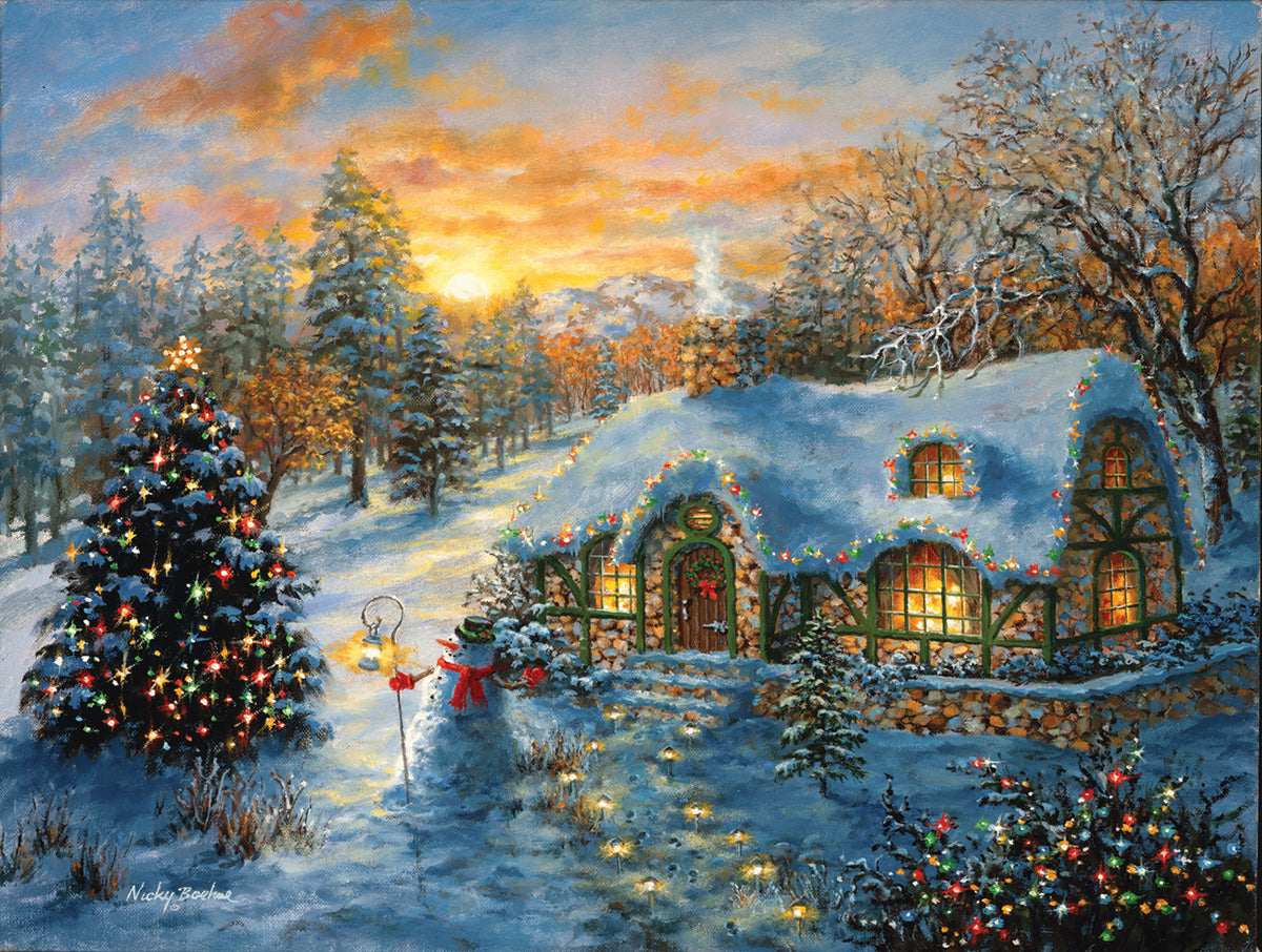 Christmas Cottage - 500 Piece Jigsaw Puzzle