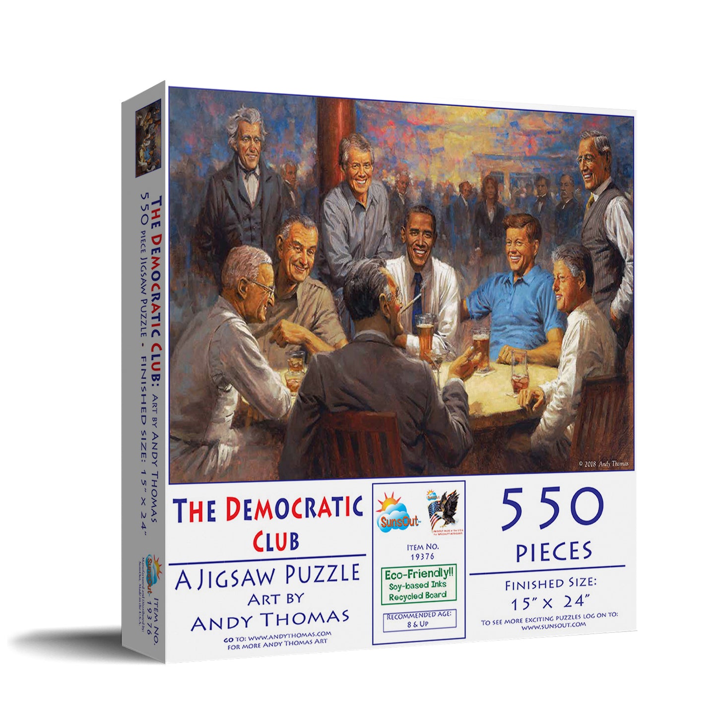 The Democratic Club - 550 Piece Jigsaw Puzzle