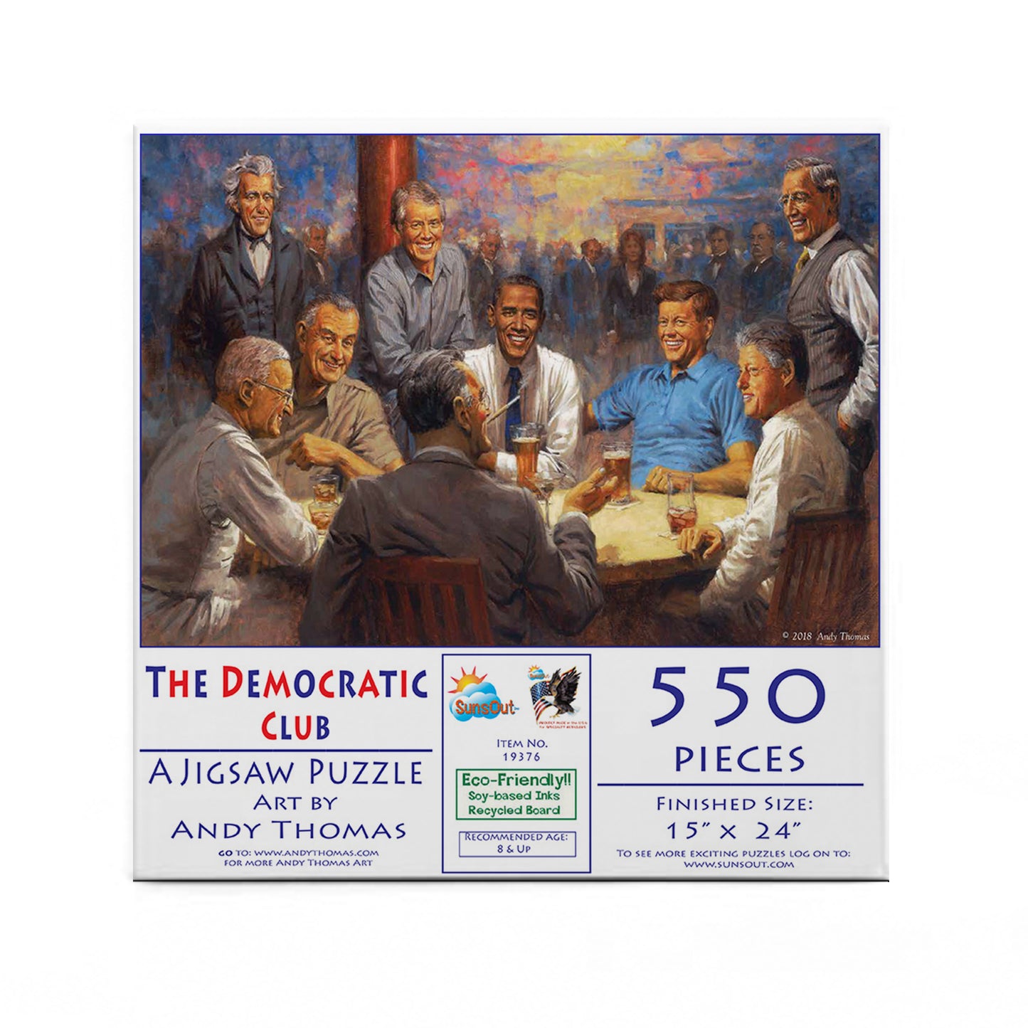 The Democratic Club - 550 Piece Jigsaw Puzzle
