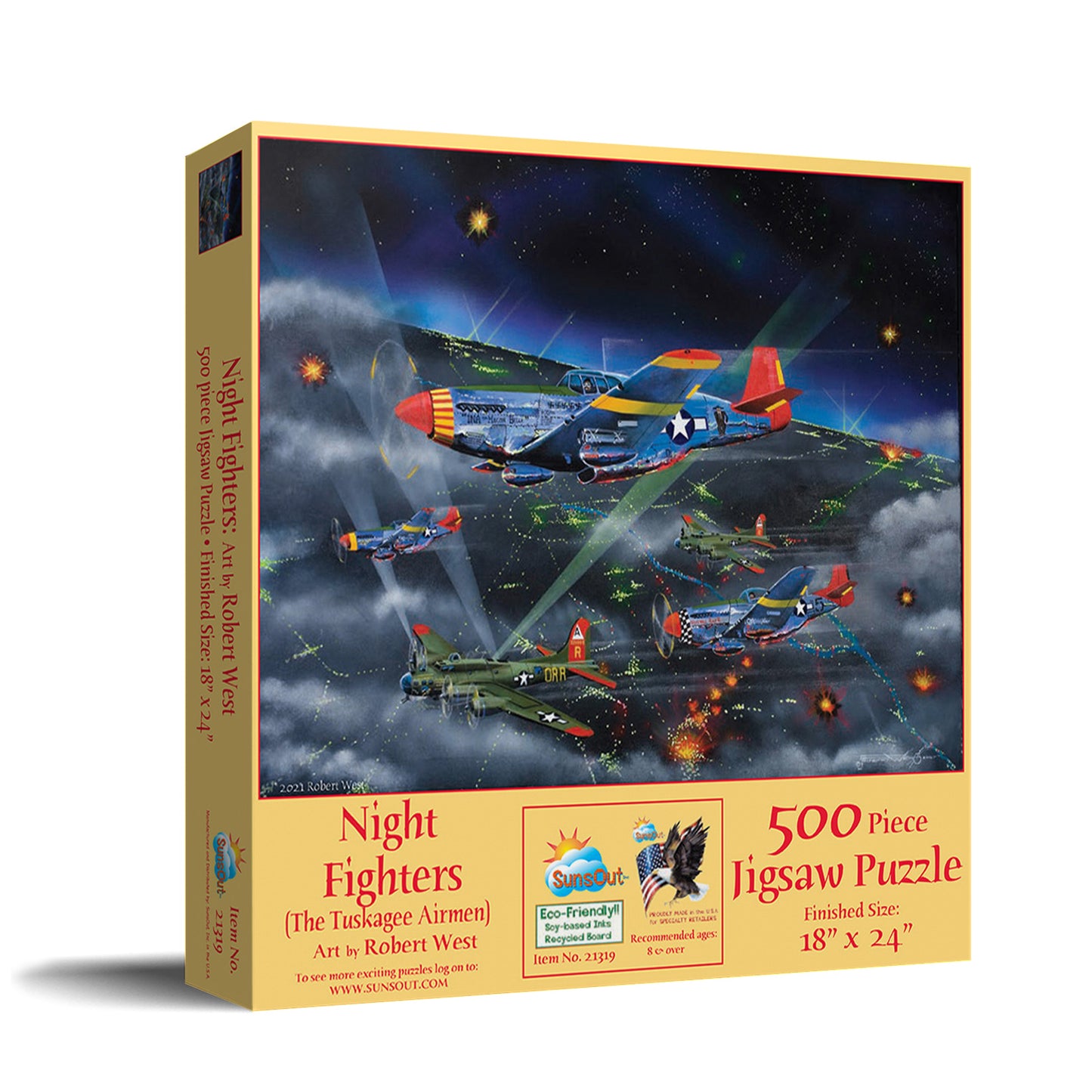 Night Fighters-The Tuskegee Airmen (16) - 500 Piece Jigsaw Puzzle