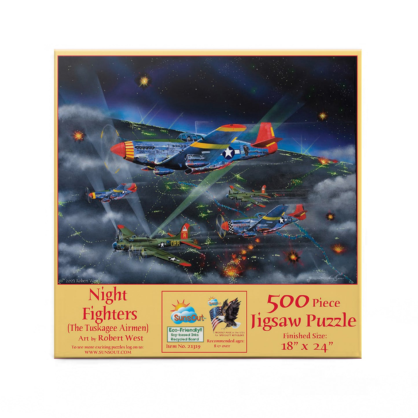 Night Fighters-The Tuskegee Airmen (16) - 500 Piece Jigsaw Puzzle