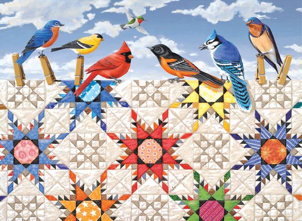 Feathered Stars (16) - 500 Piece Jigsaw Puzzle