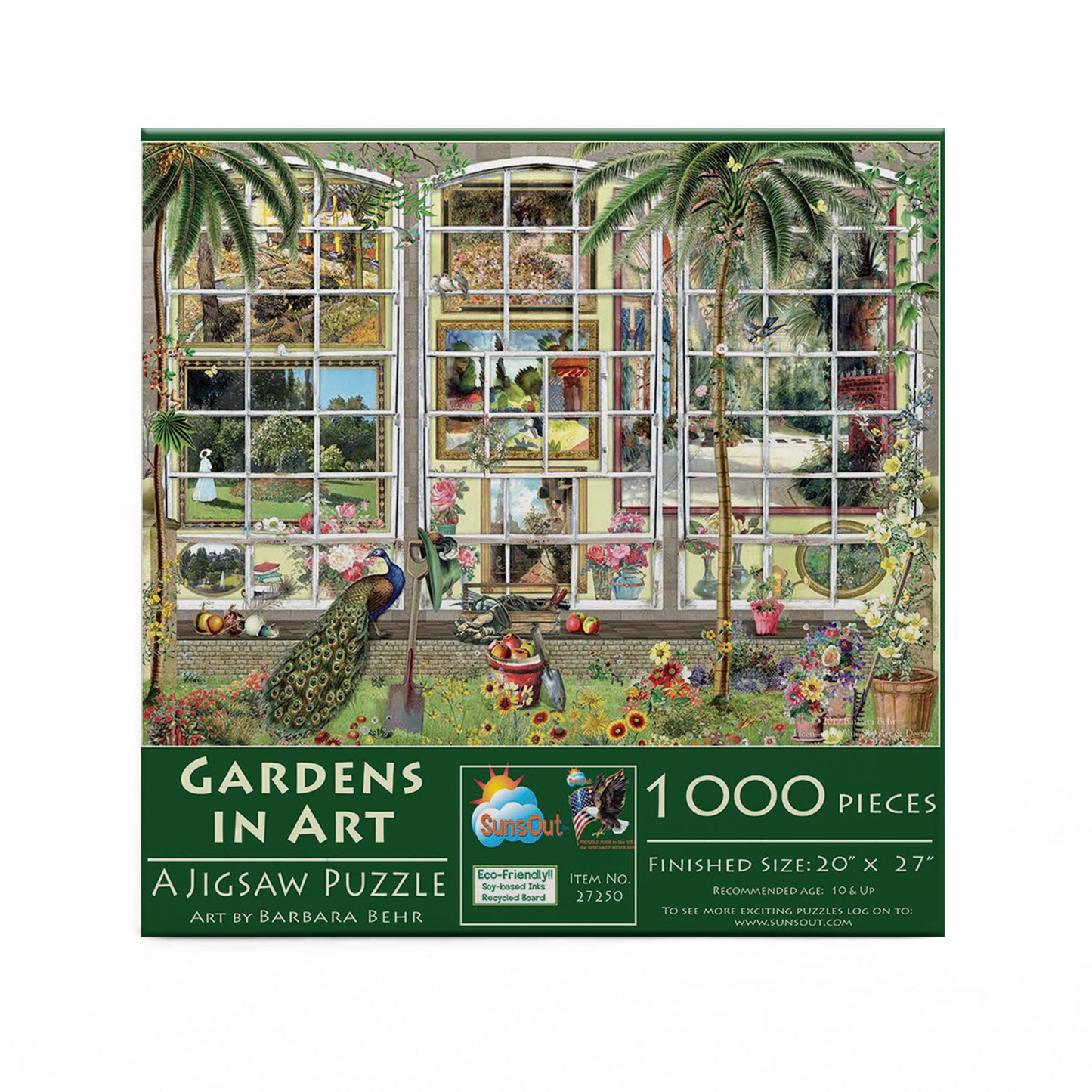 Gardens in Art - 1000 Piece Jigsaw Puzzle