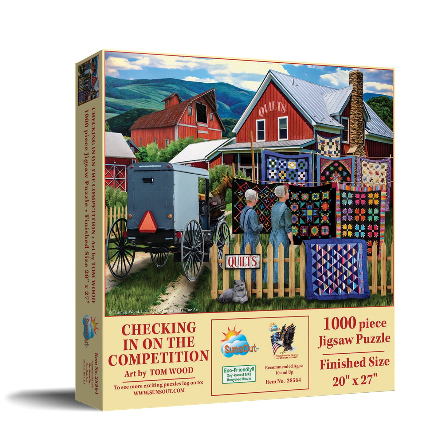 Checking in on the Competition - 1000 Piece Jigsaw Puzzle