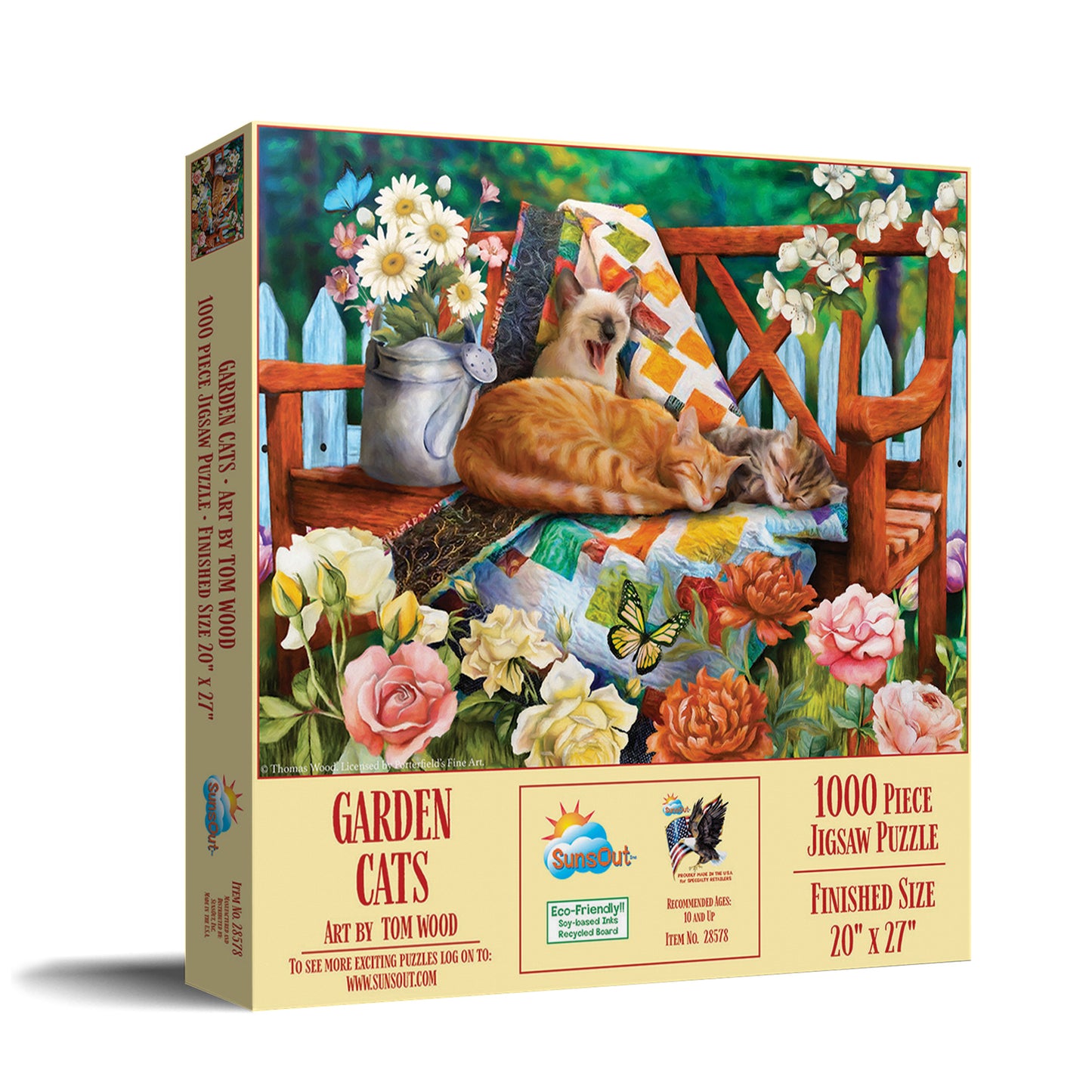 Garden Cats - 1000 Piece Jigsaw Puzzle