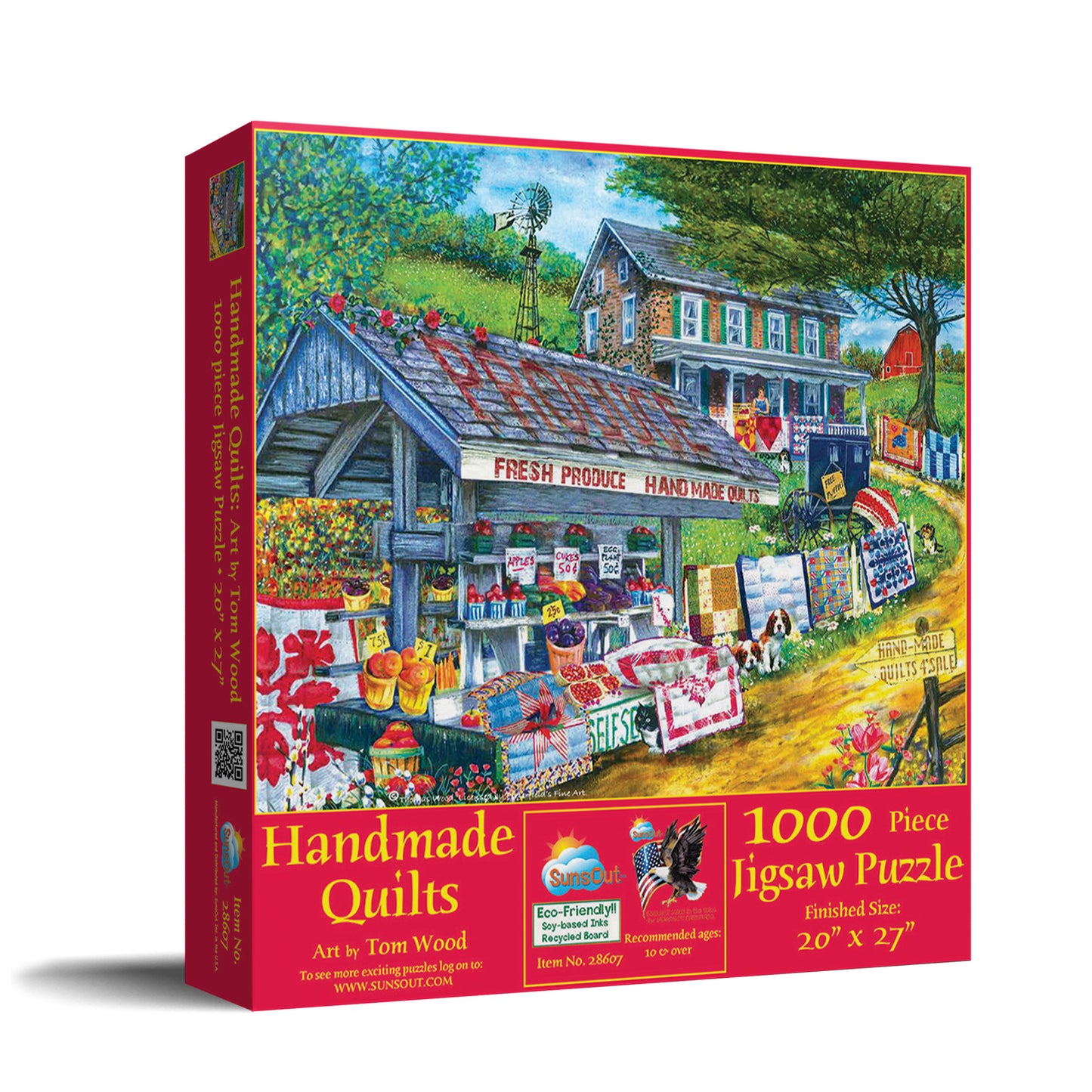 Handmade Quilts - 1000 Piece Jigsaw Puzzle