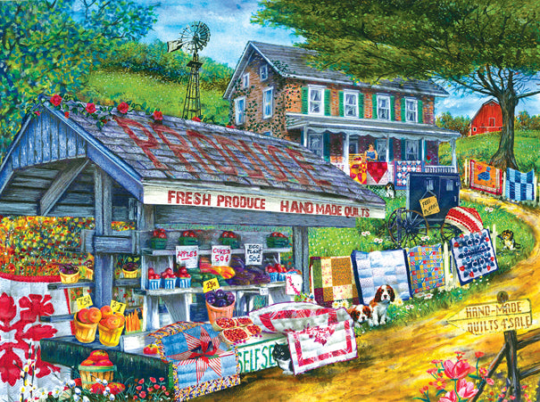 Handmade Quilts - 1000 Piece Jigsaw Puzzle