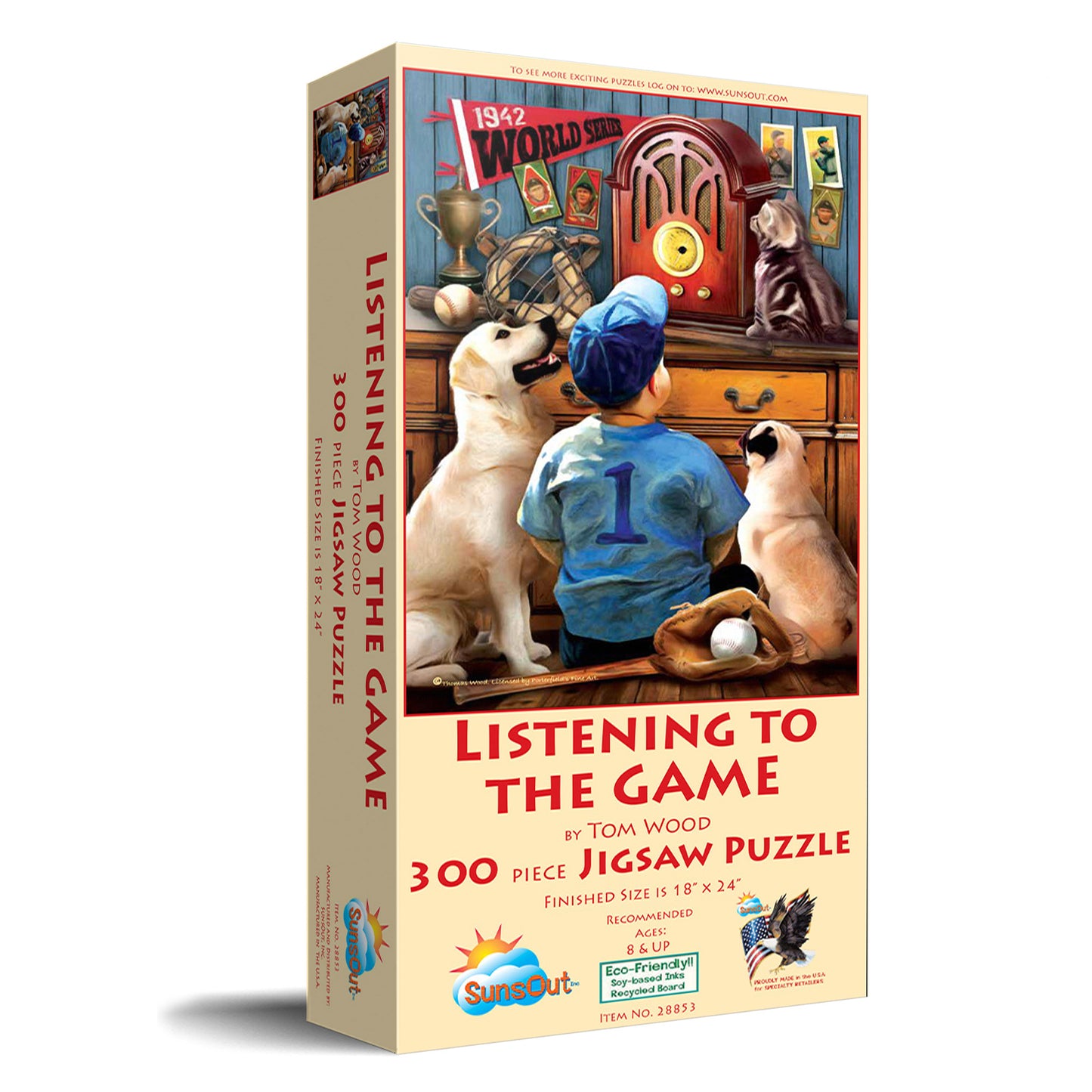 Listening to the Game - 300 Piece Jigsaw Puzzle