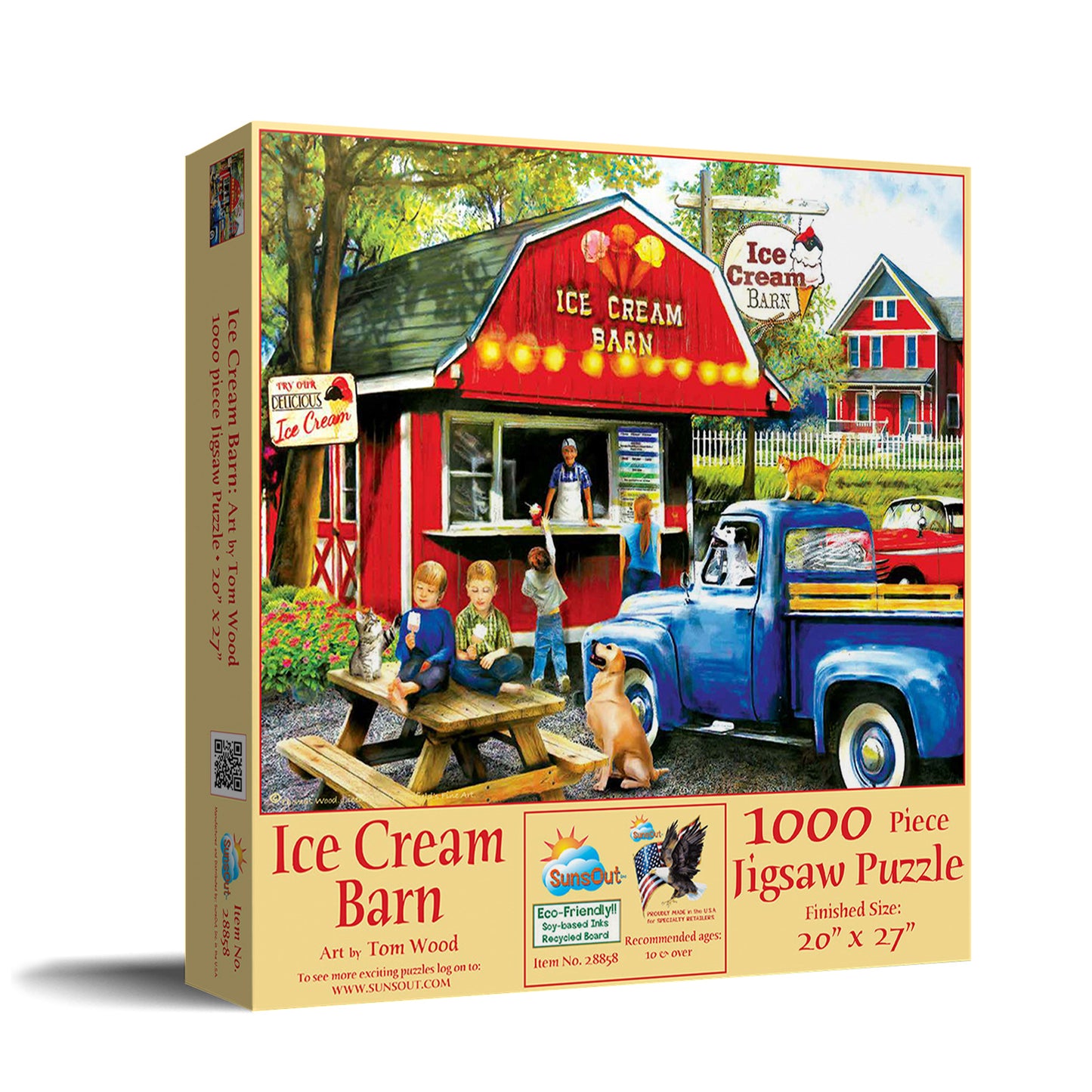 The Ice Cream Barn - 1000 Piece Jigsaw Puzzle