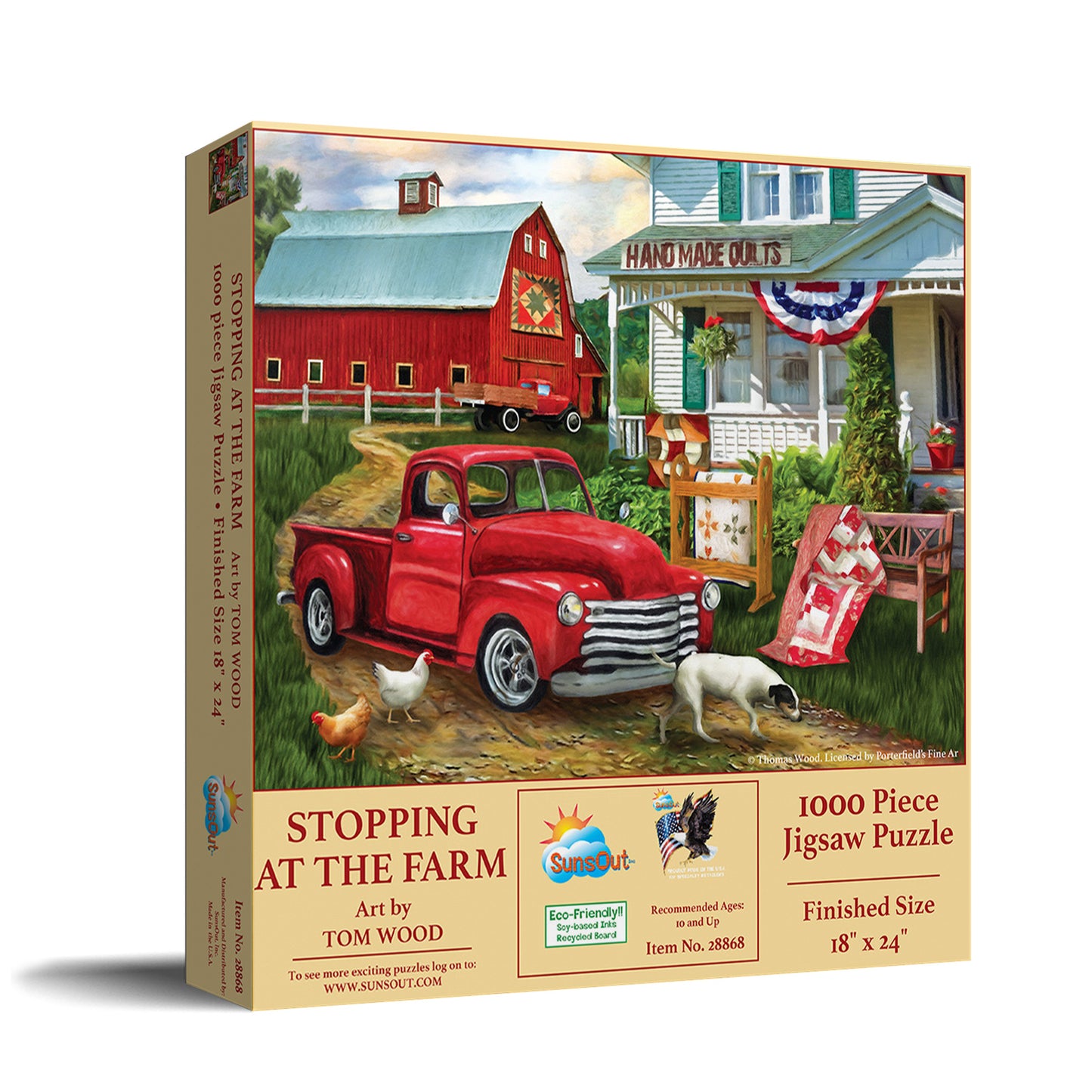 Stopping at the Farm - 500 Piece Jigsaw Puzzle