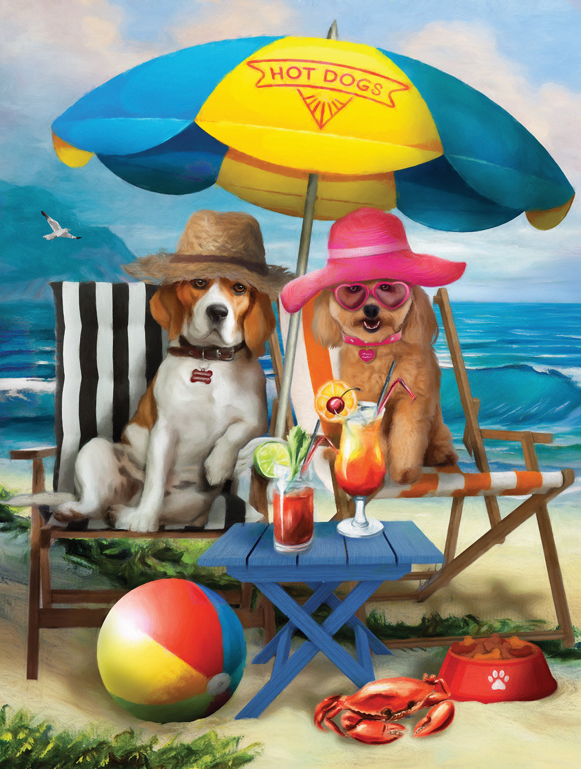 Beach Dogs - 300 Piece Jigsaw Puzzle