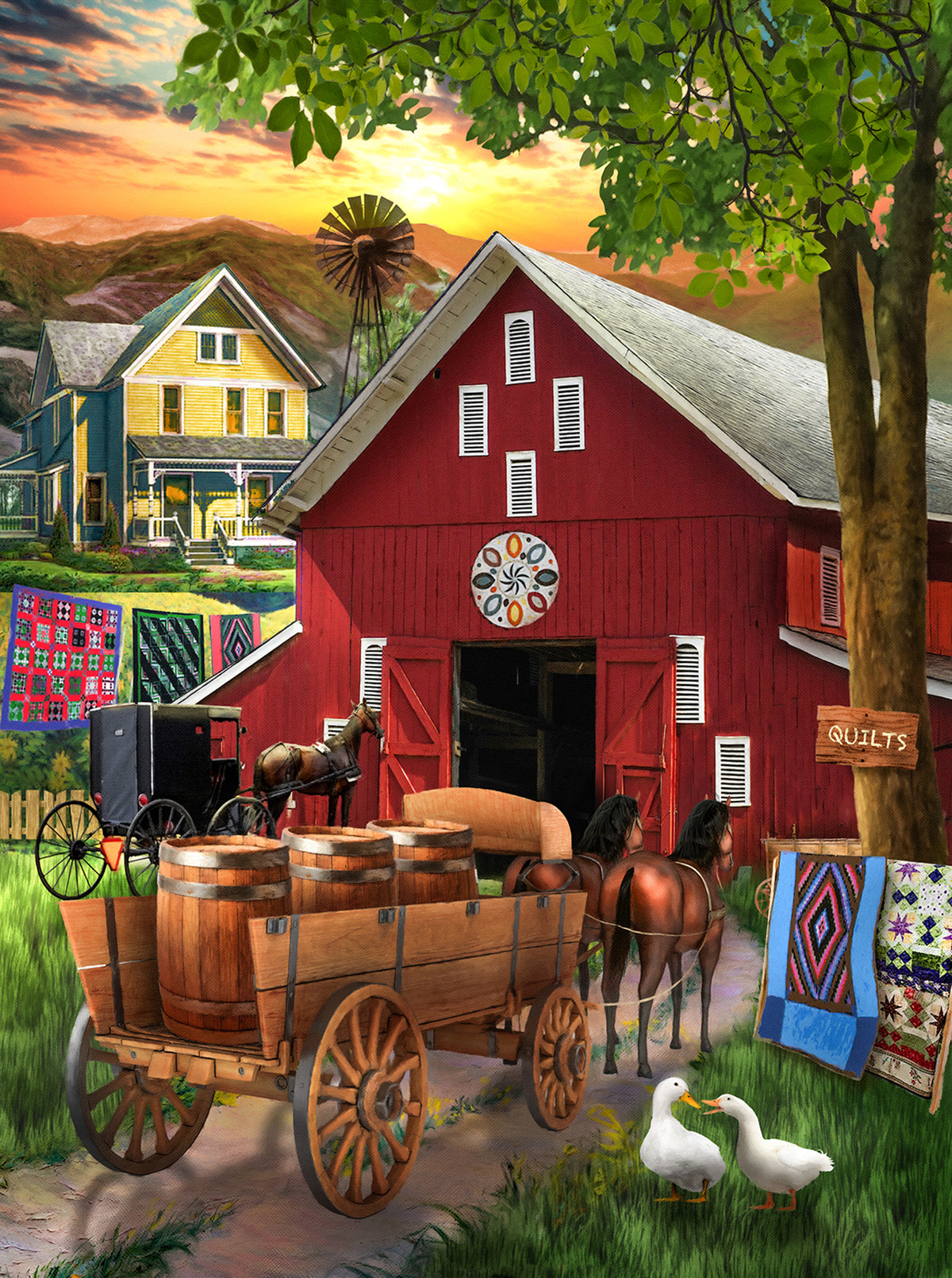 Amish Paradise 300 - 300 Piece Jigsaw Puzzle