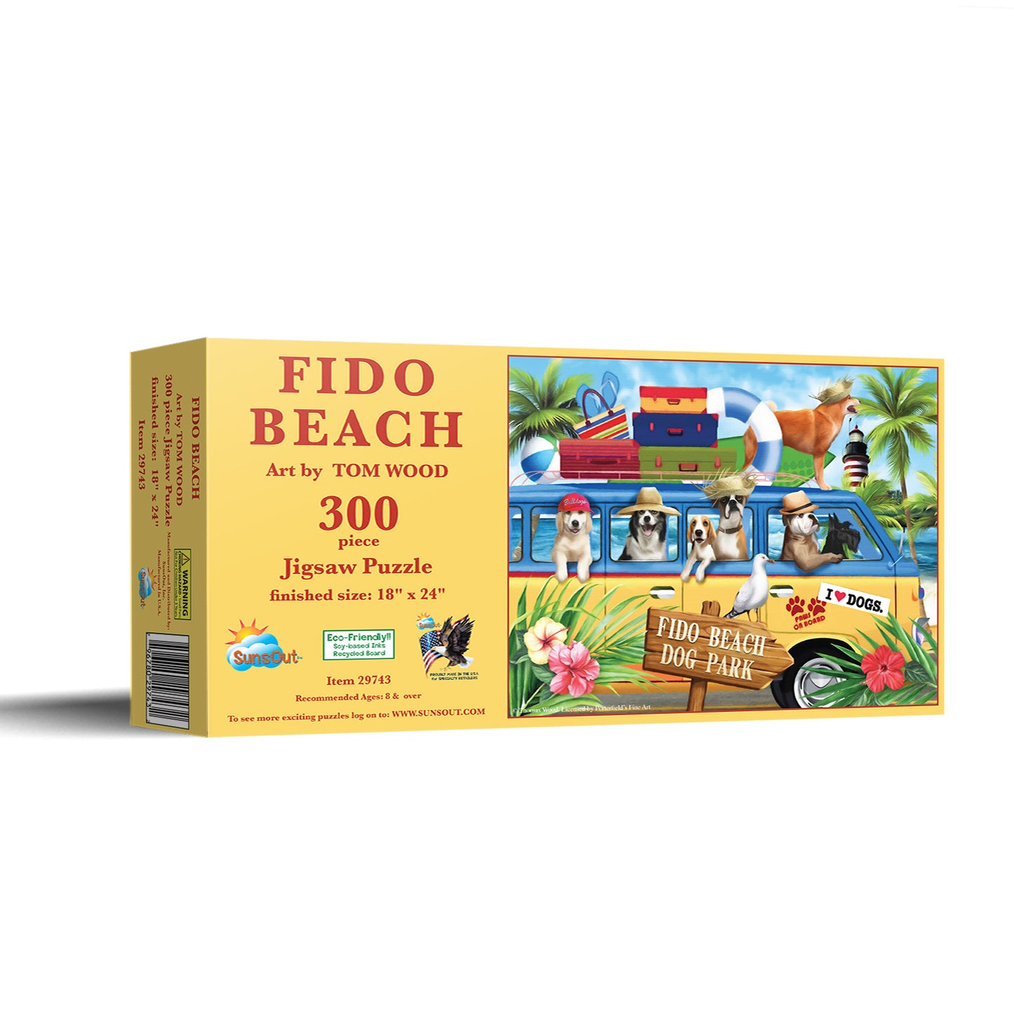 Fido Beach - 300 Piece Jigsaw Puzzle