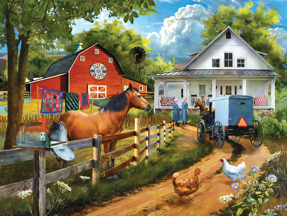 Visiting Neighbors 300 - 300 Piece Jigsaw Puzzle