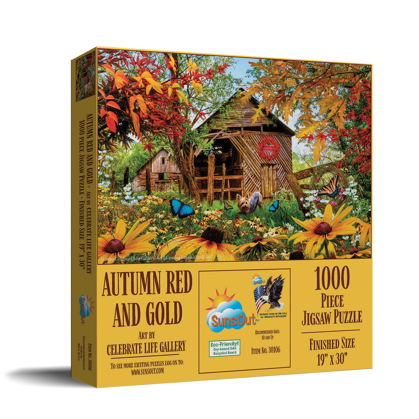 Autumn Red and Gold - 1000 Piece Jigsaw Puzzle