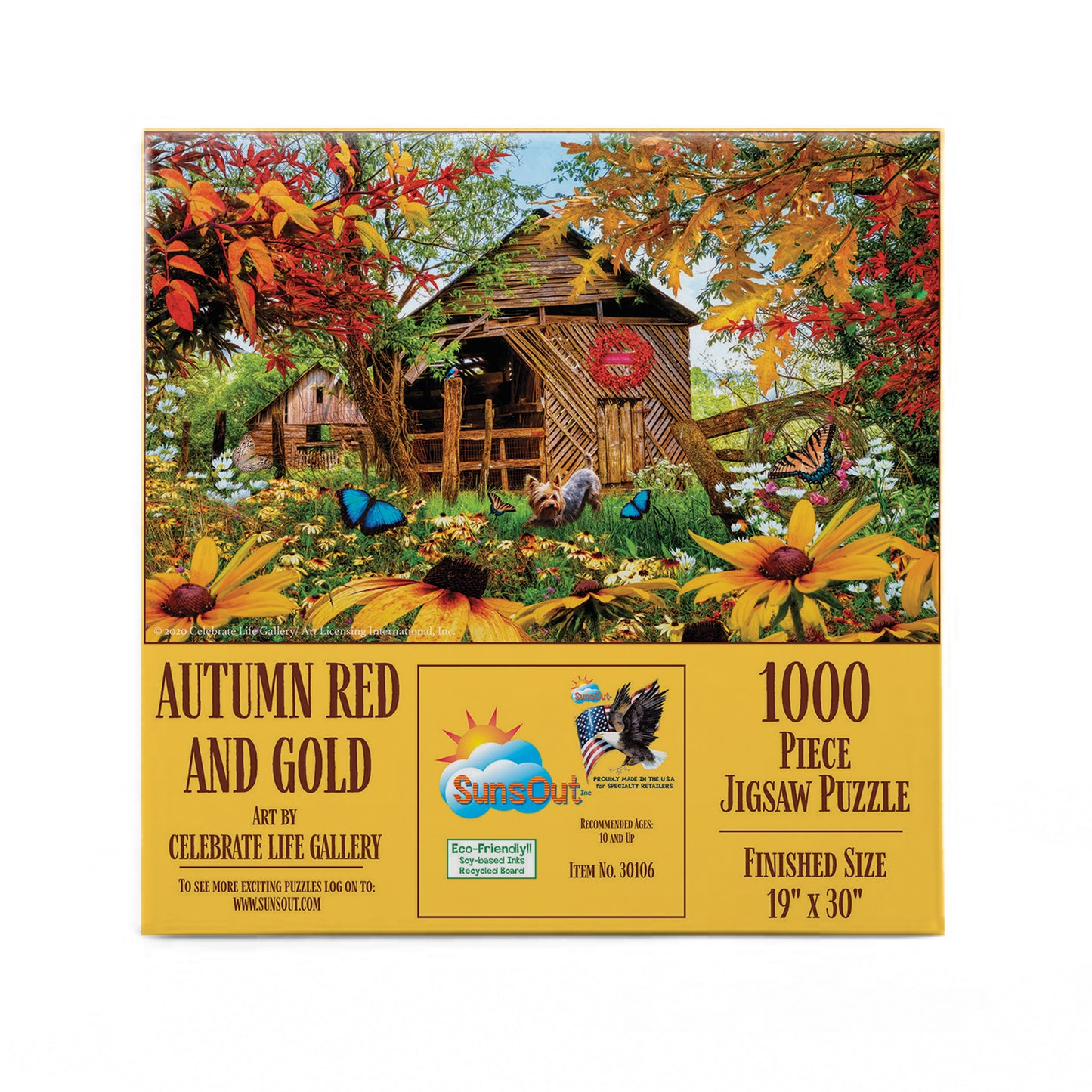 Autumn Red and Gold - 1000 Piece Jigsaw Puzzle