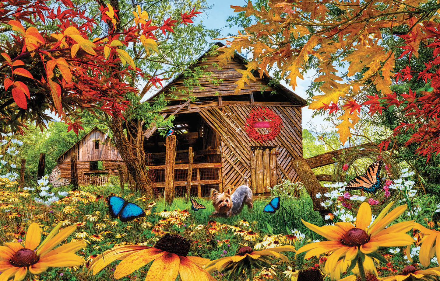 Autumn Red and Gold - 1000 Piece Jigsaw Puzzle