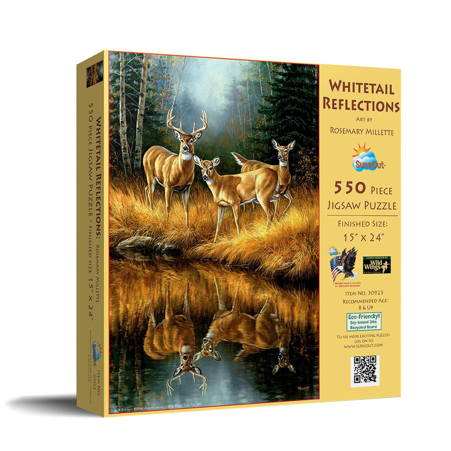 Whitetail Reflections - 550 Piece Jigsaw Puzzle