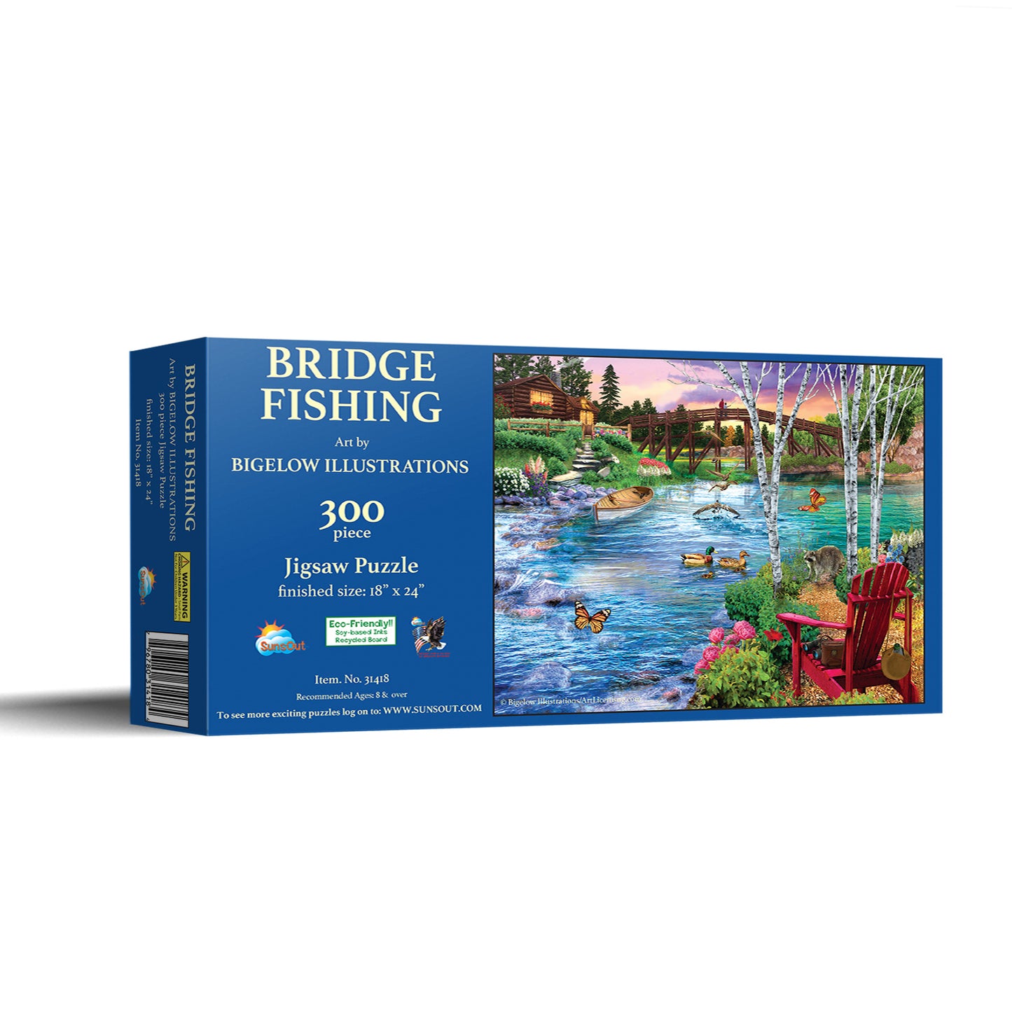 Bridge Fishing - 300 Piece Jigsaw Puzzle
