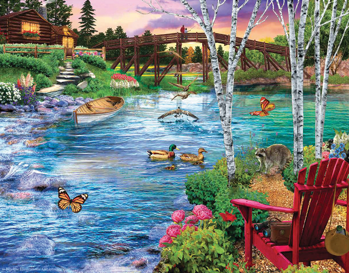 Bridge Fishing - 500 Piece Jigsaw Puzzle