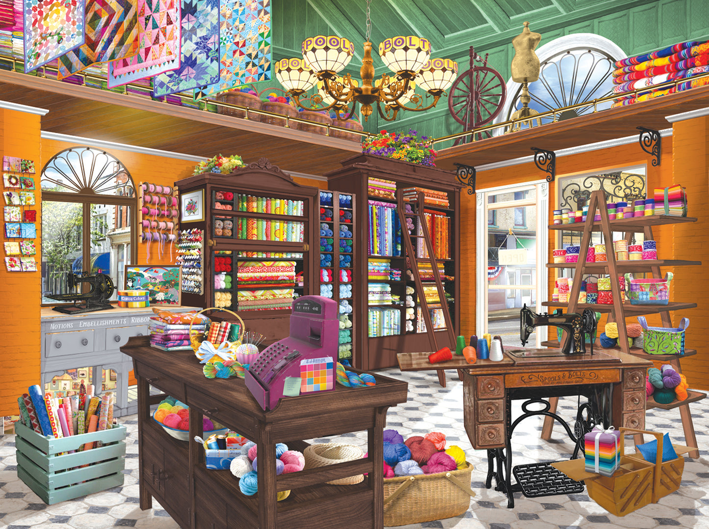 Spools and Bolts - 1000 Piece Jigsaw Puzzle