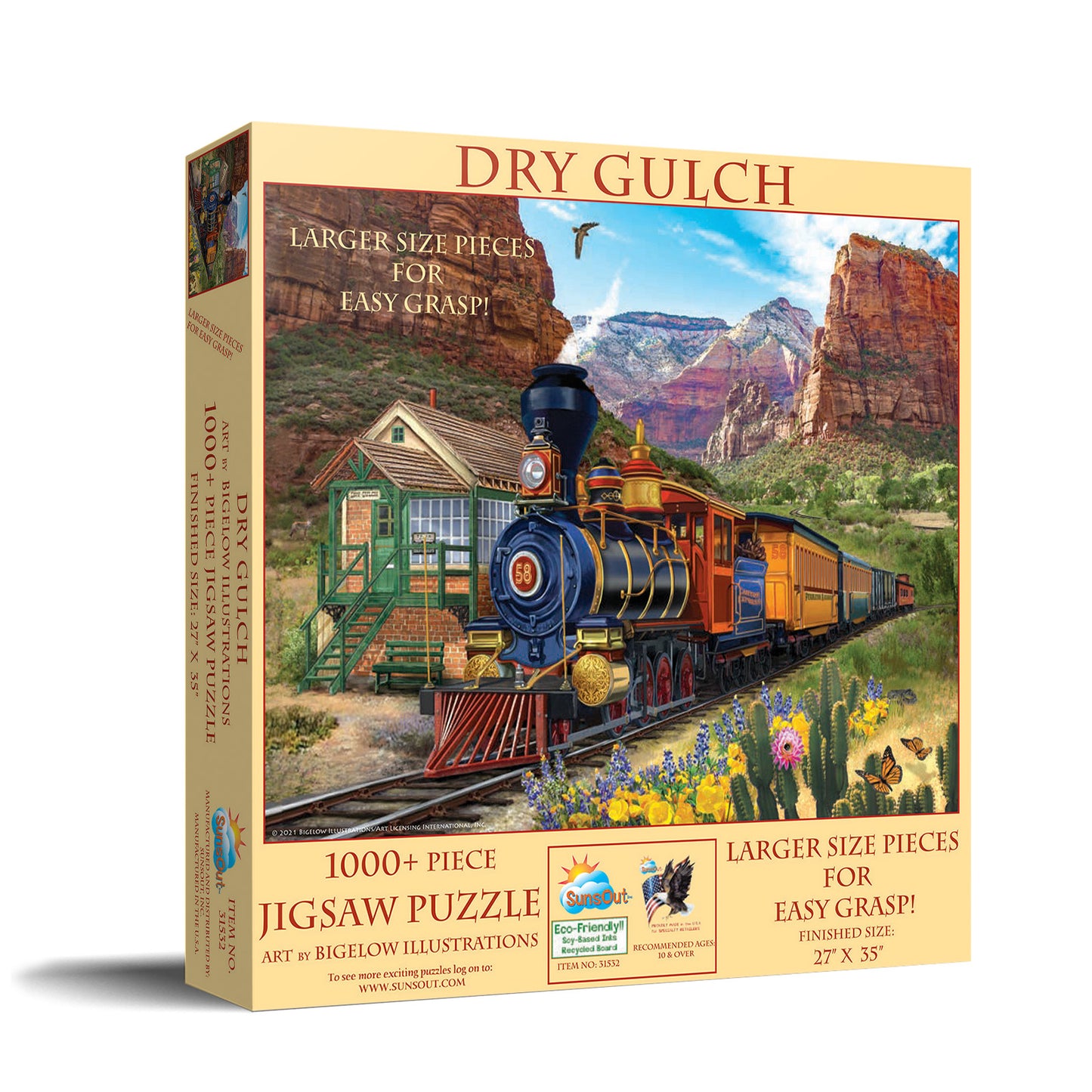 Dry Gulch - 1000 Large Piece Jigsaw Puzzle