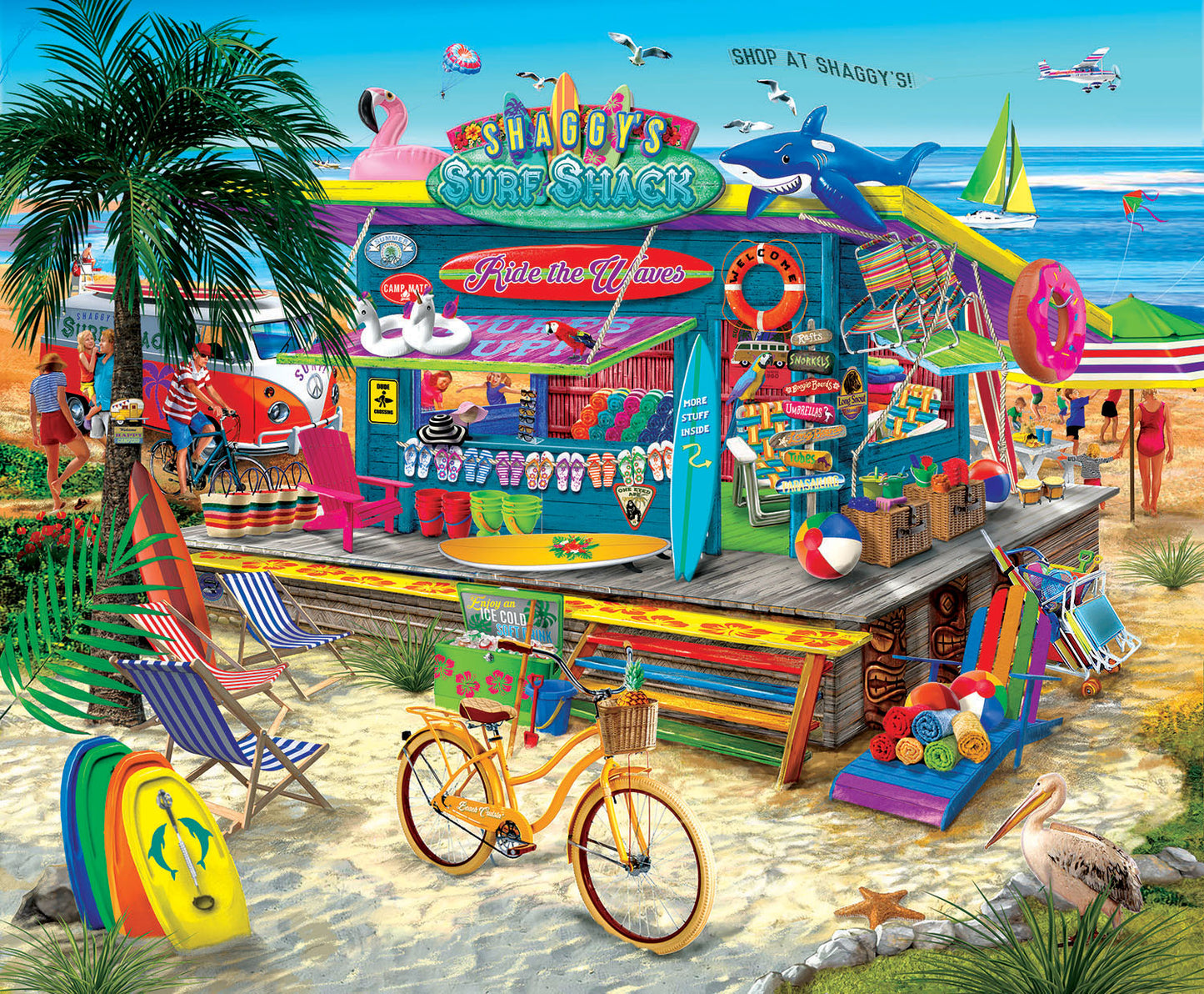 Shaggy's Surf Shop 1000 pc - 1000 Piece Jigsaw Puzzle