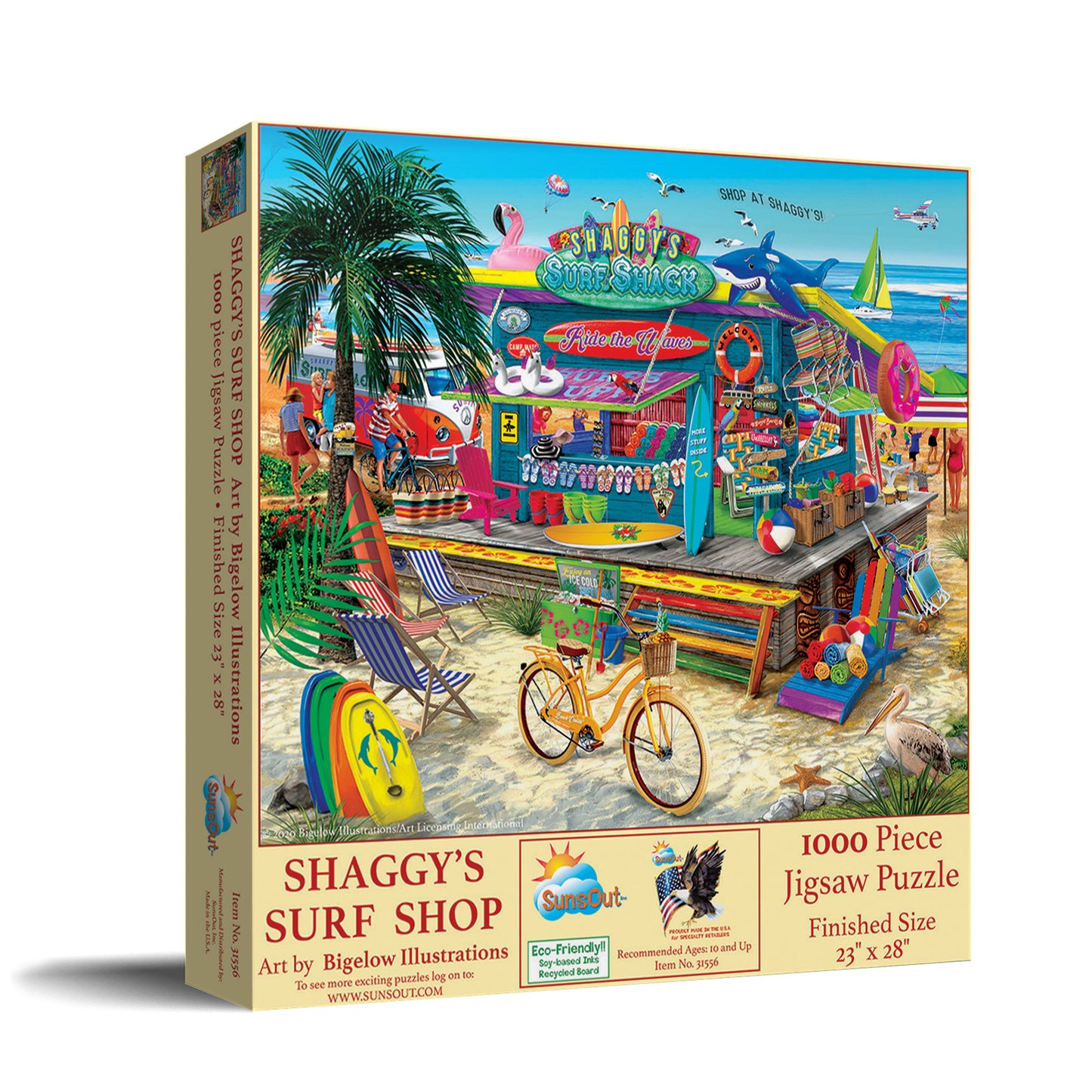 Shaggy's Surf Shop 1000 pc - 1000 Piece Jigsaw Puzzle