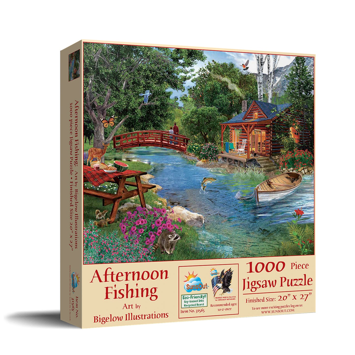 Afternoon fishing - 1000 Piece Jigsaw Puzzle