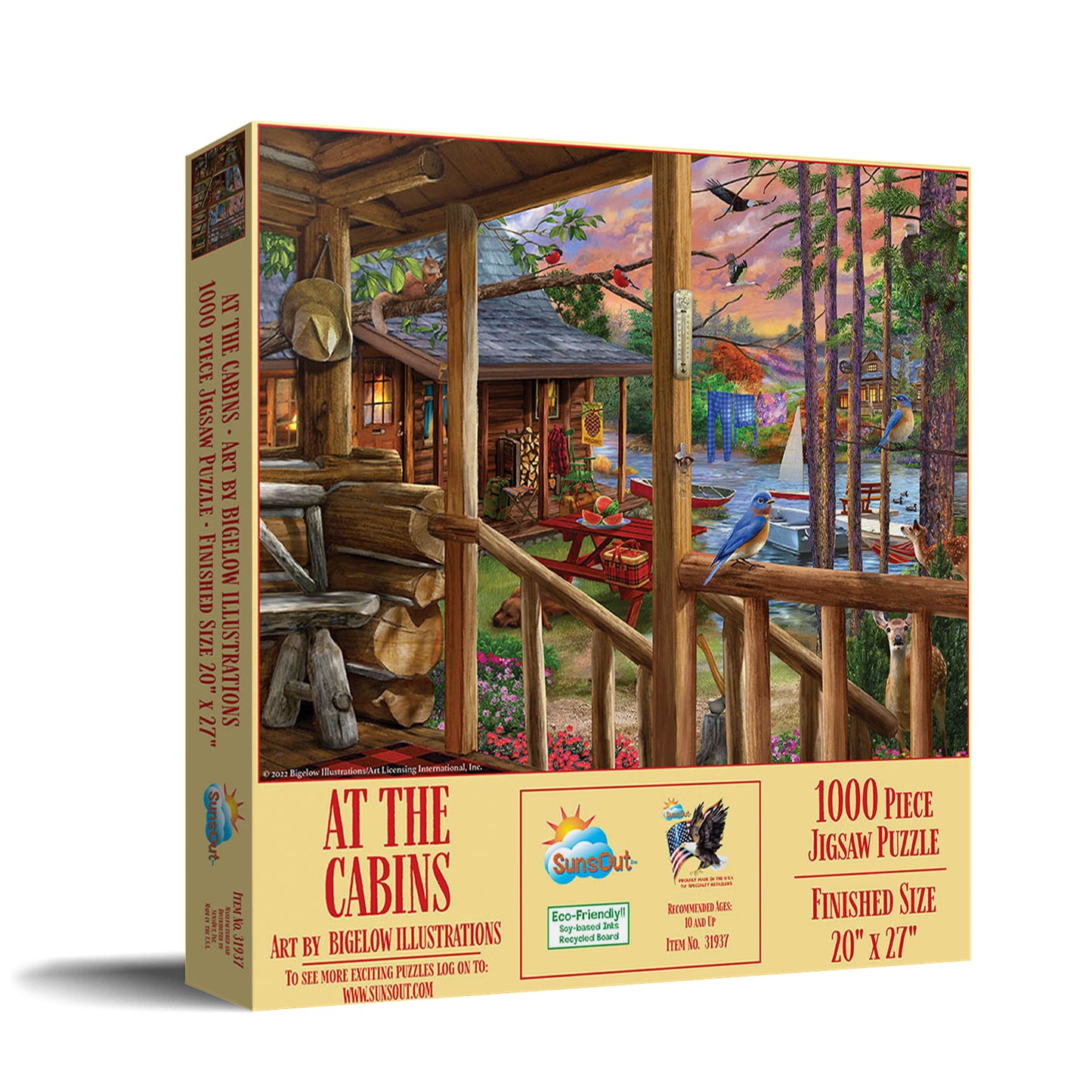 At The Cabins - 1000 Piece Jigsaw Puzzle