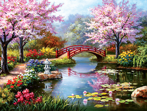 Japanese Garden in Bloom - 300 Piece Jigsaw Puzzle