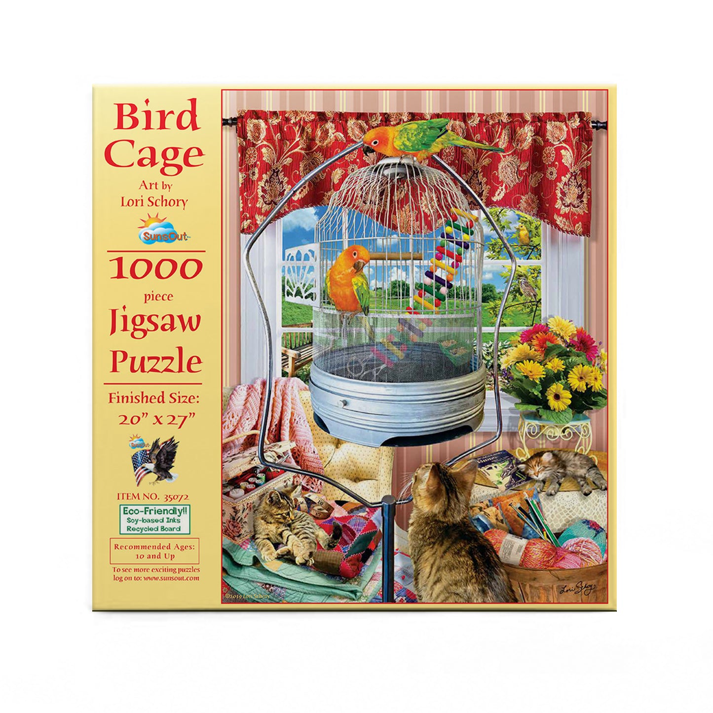 Bird Cage 1000 pc - 1000 Piece Jigsaw Puzzle