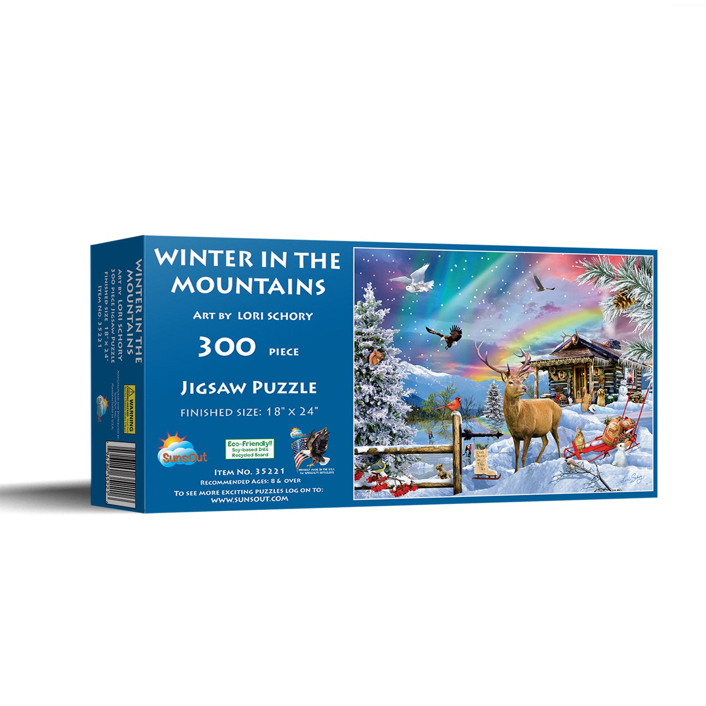 Winter In The Mountains - 300 Piece Jigsaw Puzzle
