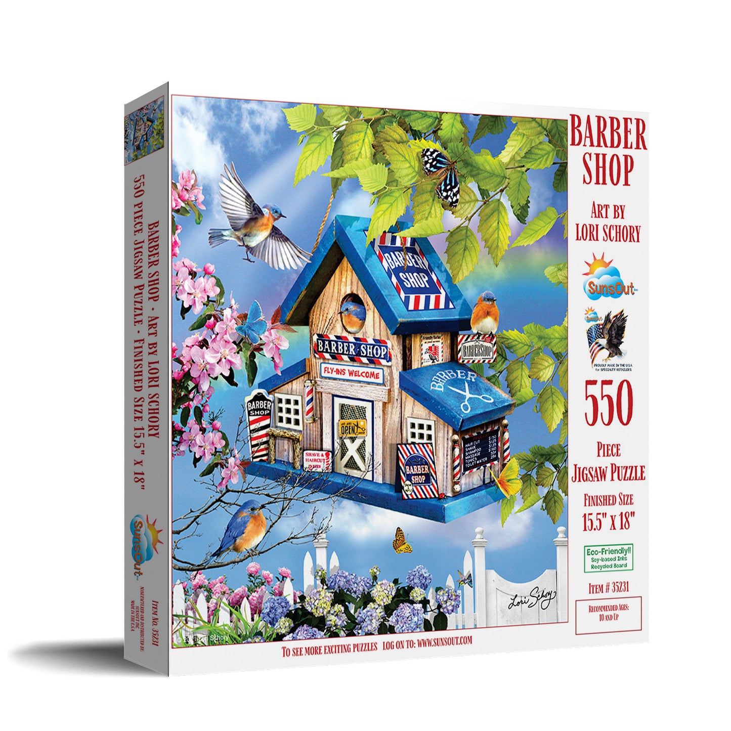 Barber Shop - 550 Piece Jigsaw Puzzle