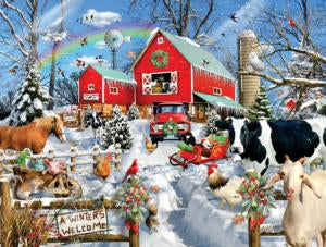 Winter Barn - 500 Piece Jigsaw Puzzle