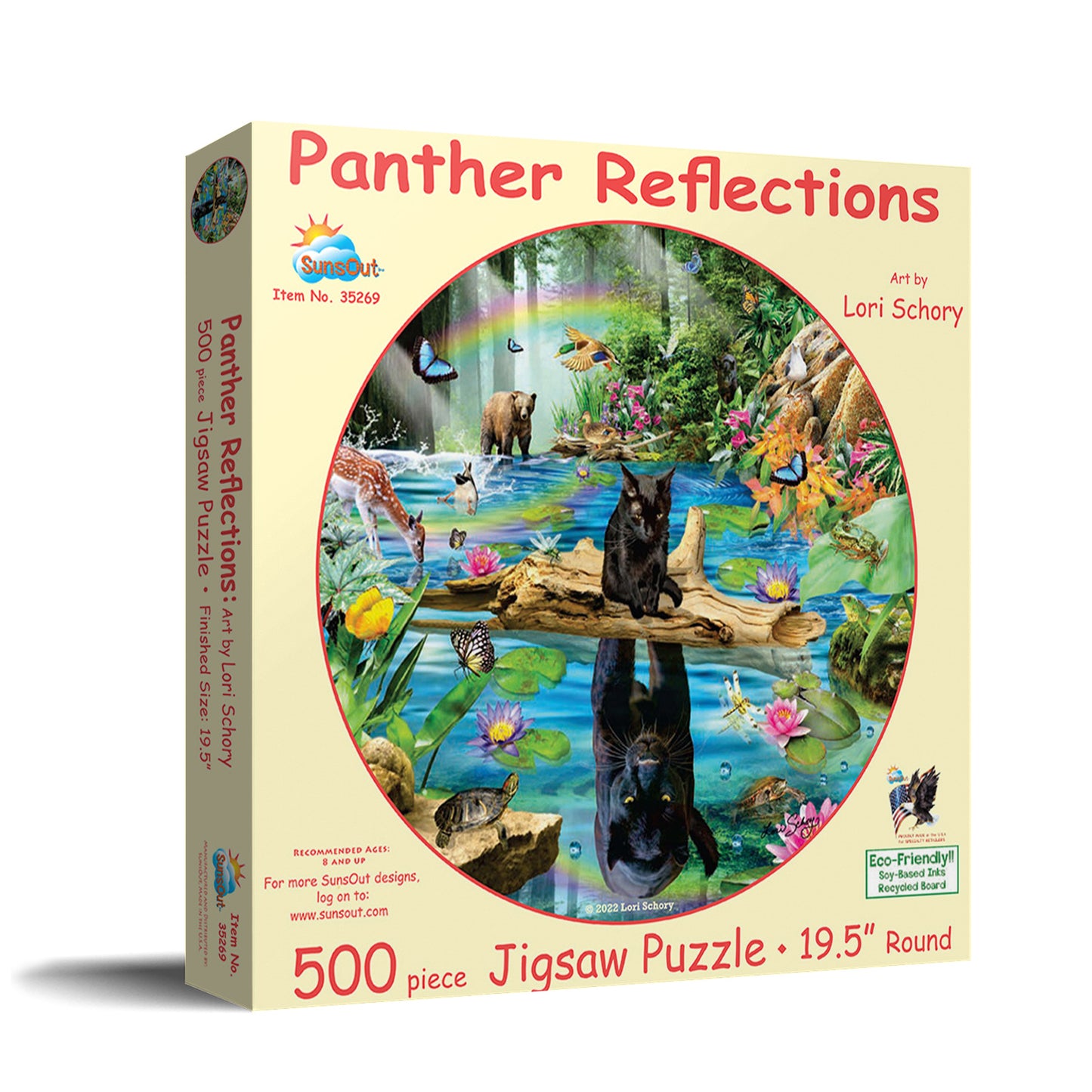 Panther Reflections - 500 Piece Jigsaw Puzzle