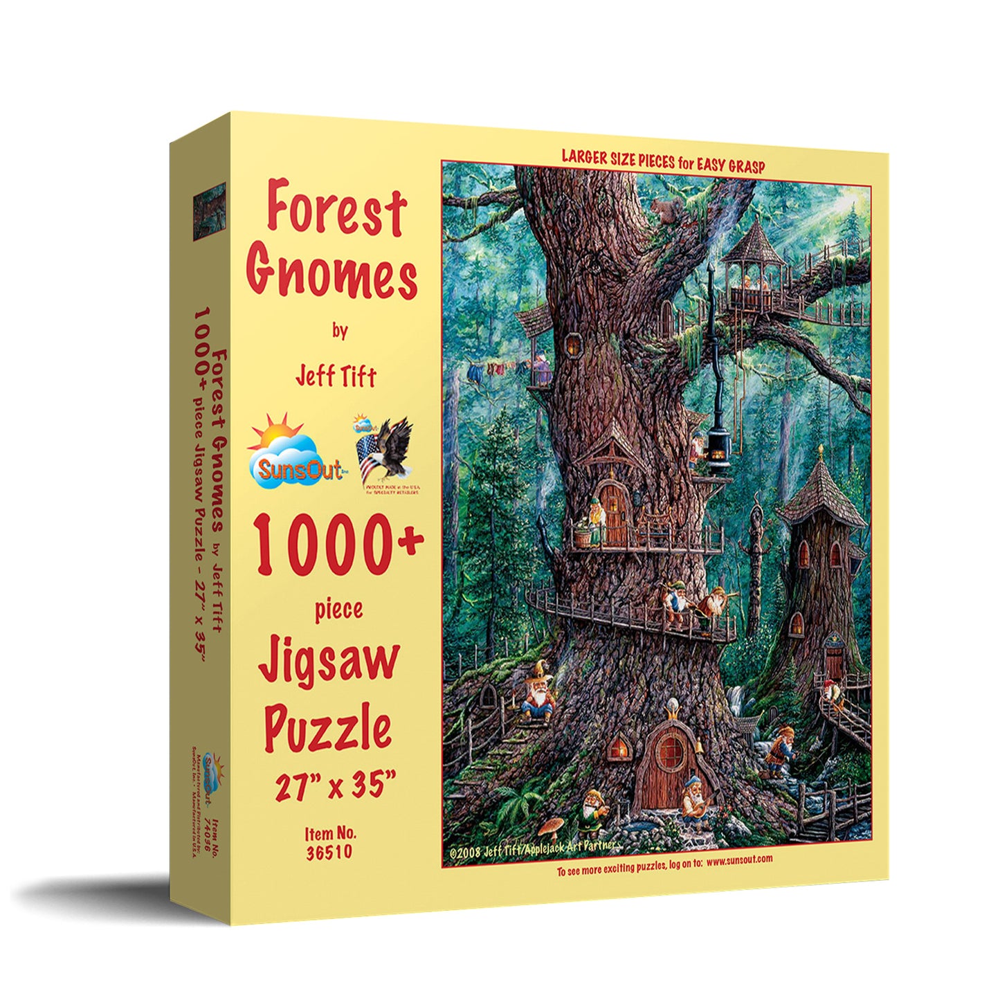 Forest Gnomes - 1000 Large Piece Jigsaw Puzzle