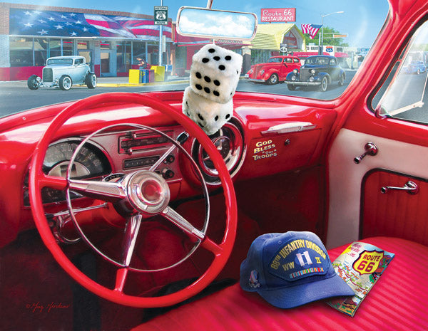 American Car - 1000 Large Piece Jigsaw Puzzle