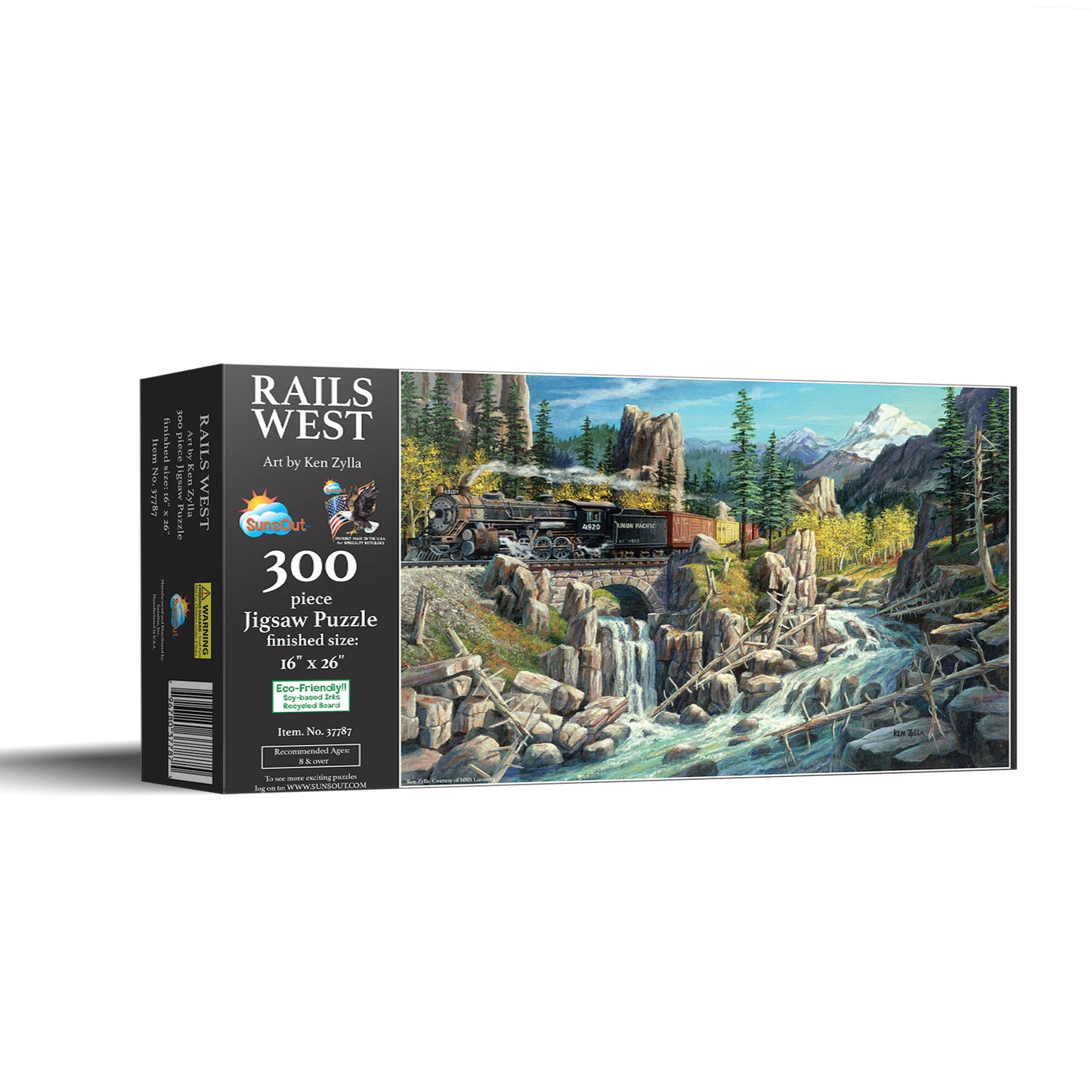 Rails West- 300 - 300 Piece Jigsaw Puzzle