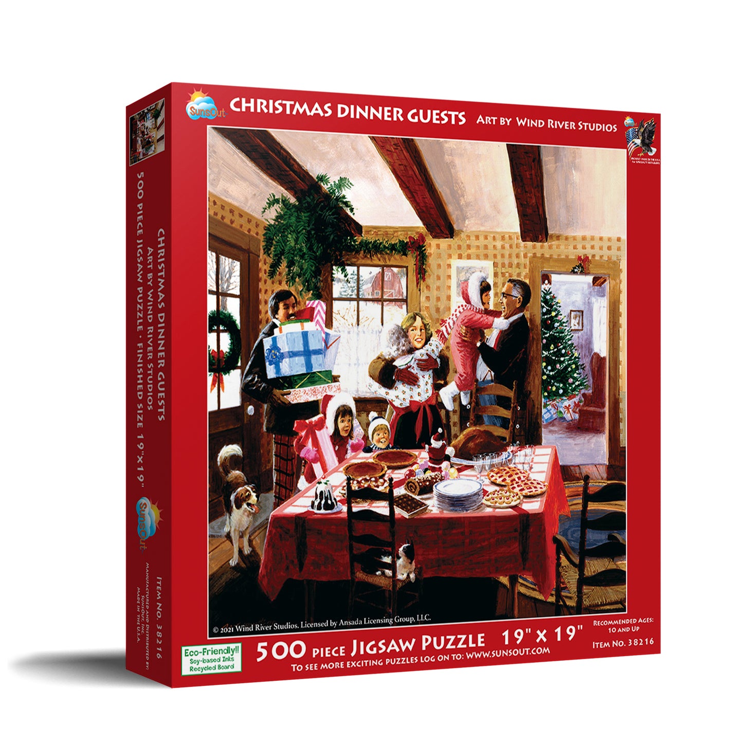 Christmas Dinner Guests - 500 Piece Jigsaw Puzzle
