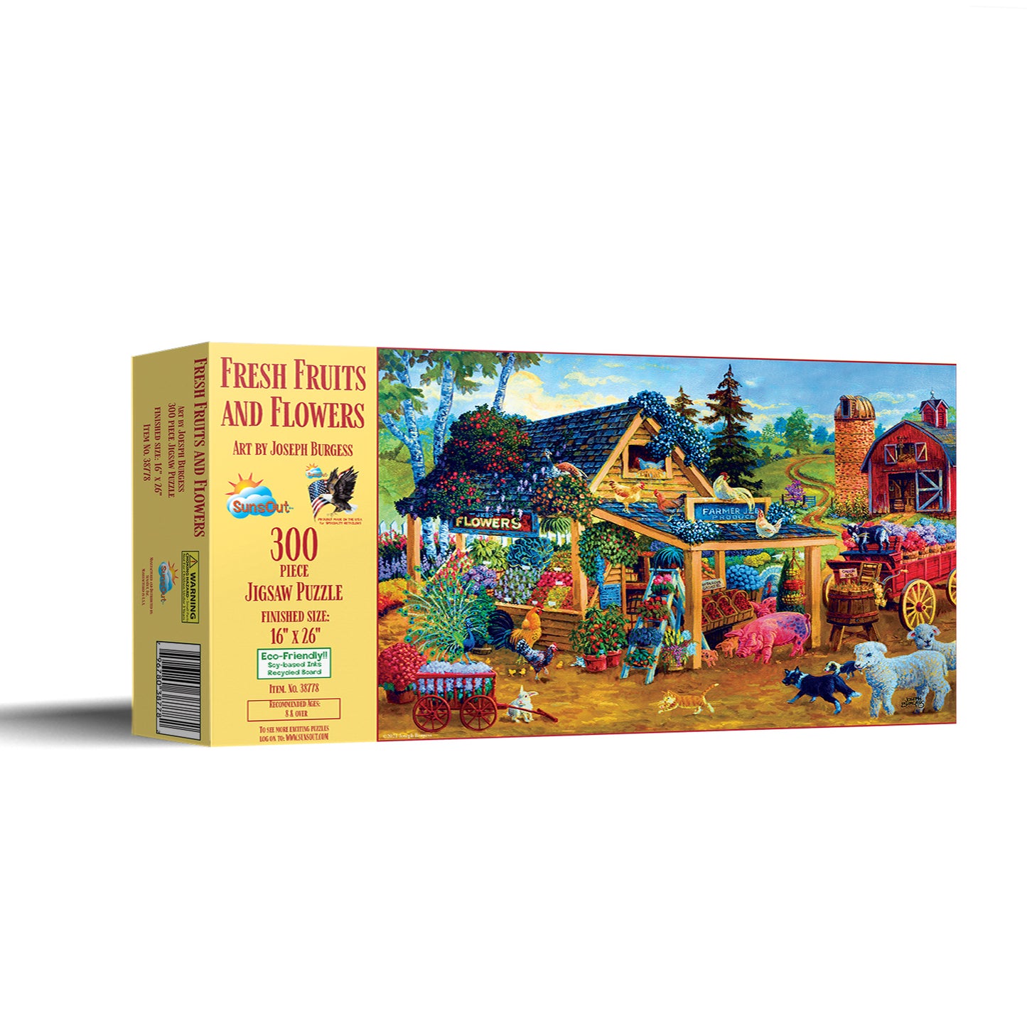 Fresh Fruits and Flowers - 300 Piece Jigsaw Puzzle