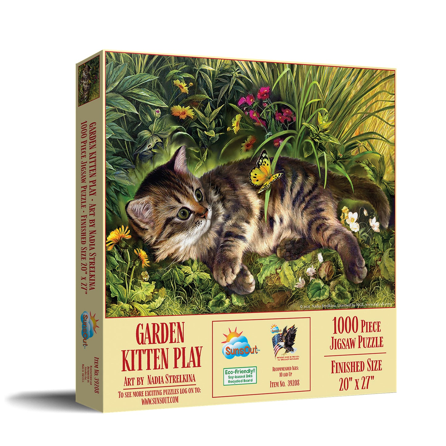 Garden Kitten Play - 1000 Piece Jigsaw Puzzle