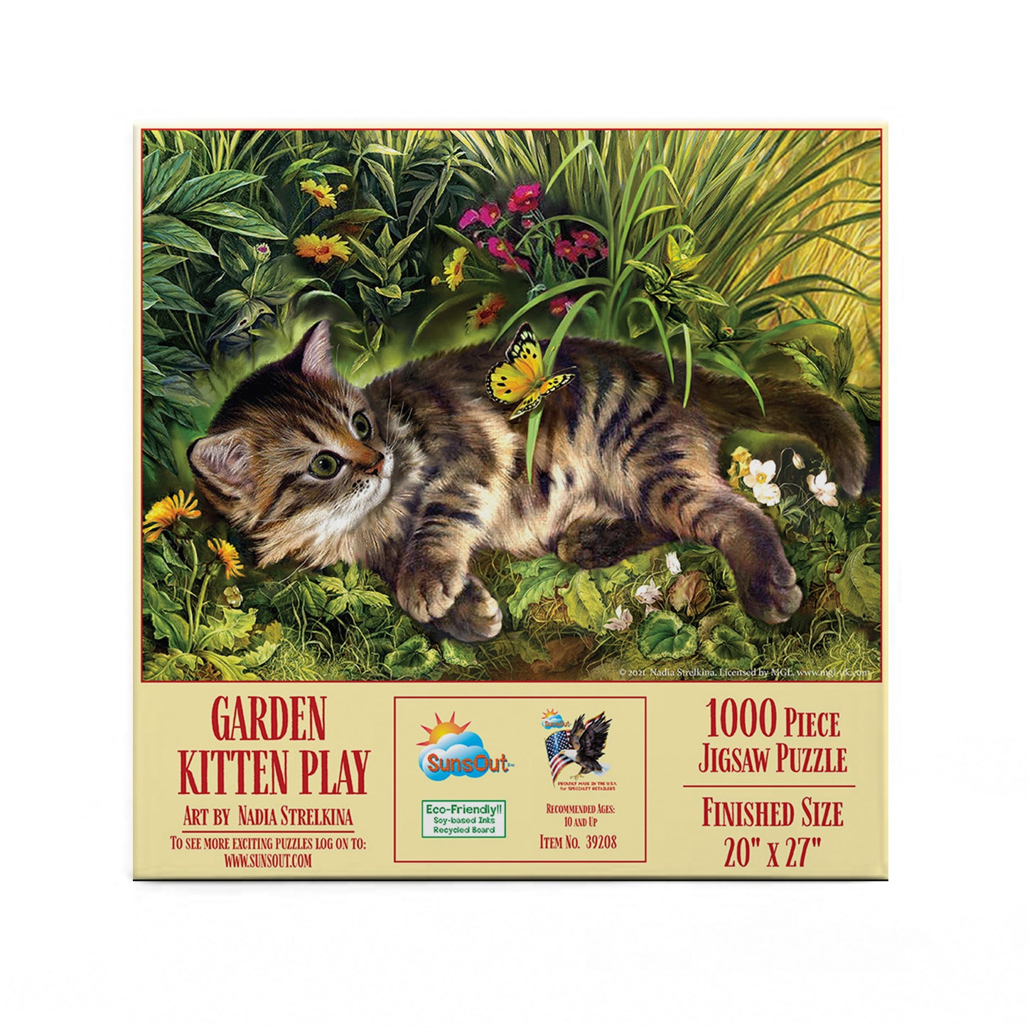 Garden Kitten Play - 1000 Piece Jigsaw Puzzle