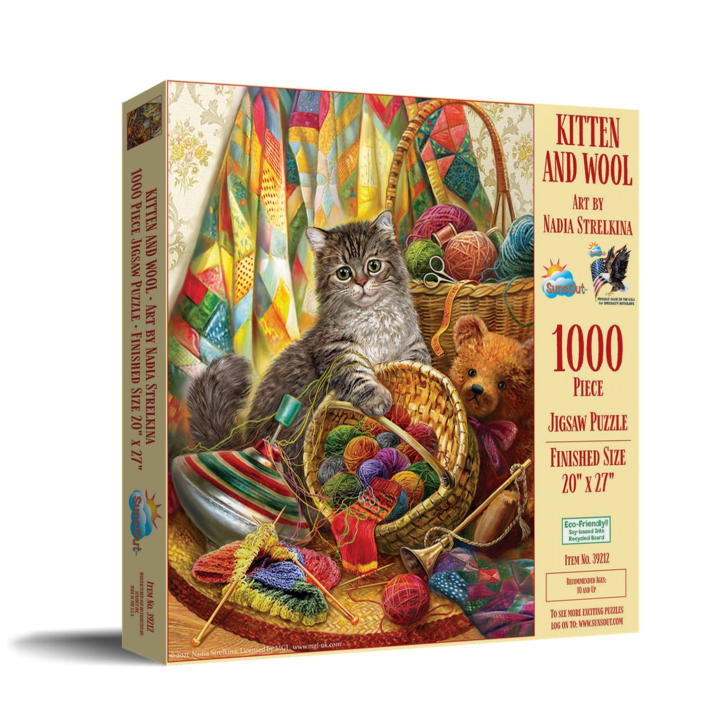 Kitten and Wool - 1000 Piece Jigsaw Puzzle
