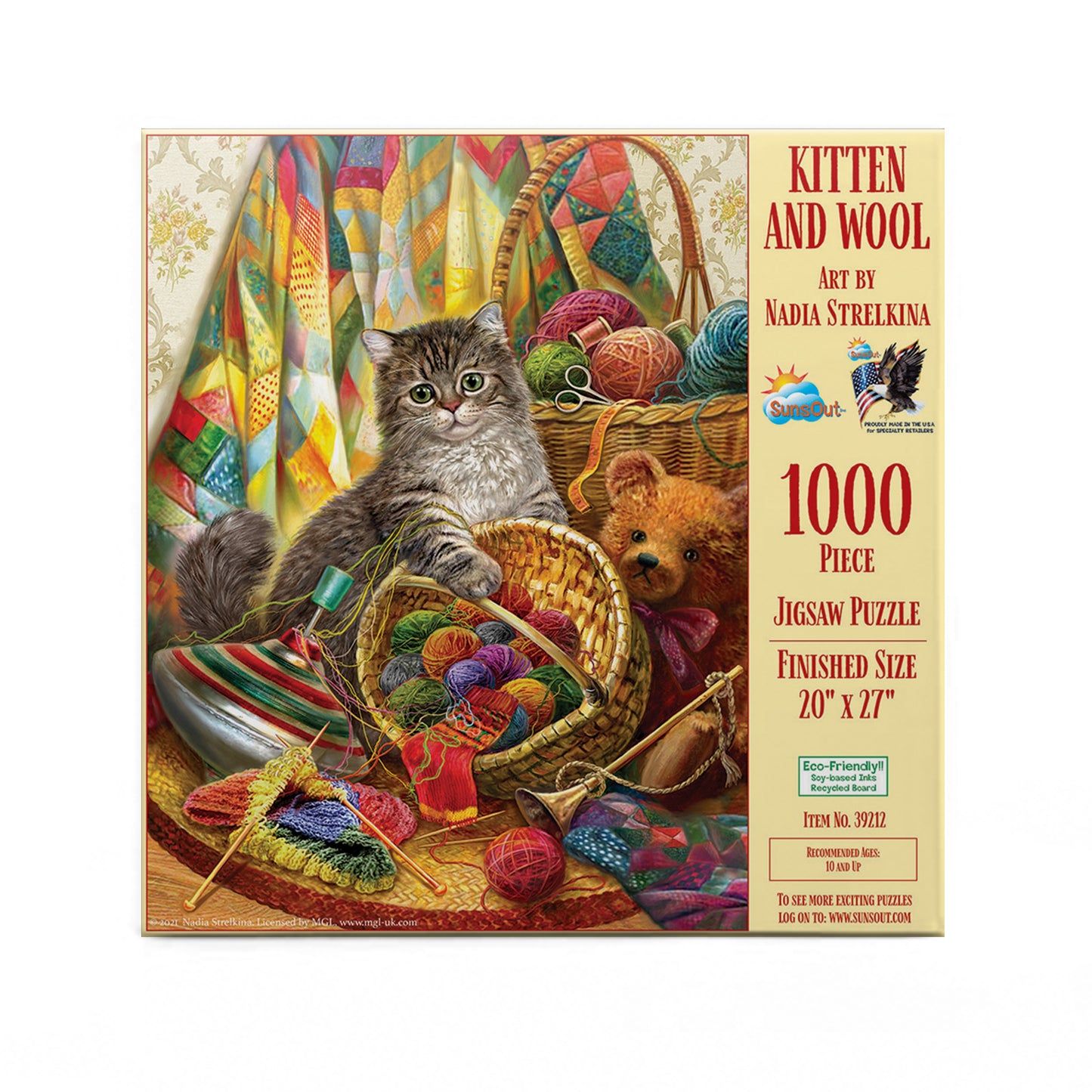 Kitten and Wool - 1000 Piece Jigsaw Puzzle