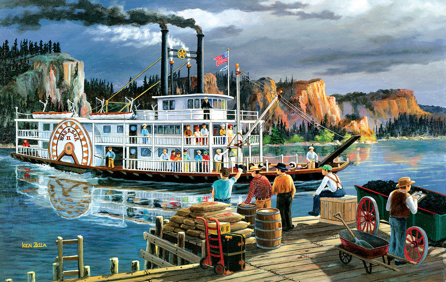 Riverboat 550 - 550 Piece Jigsaw Puzzle