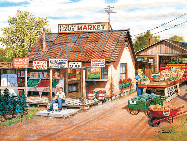 Salzburn Market - 300 Piece Jigsaw Puzzle