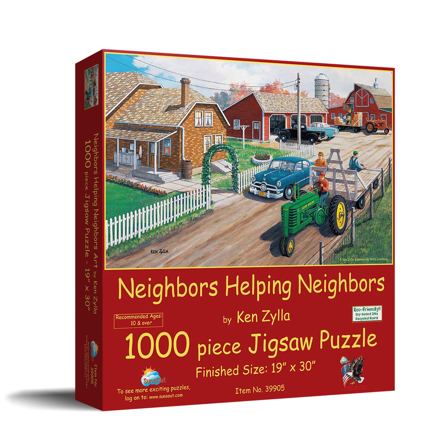 Neighbors Helping Neighbors - 1000 - 1000 Piece Jigsaw Puzzle